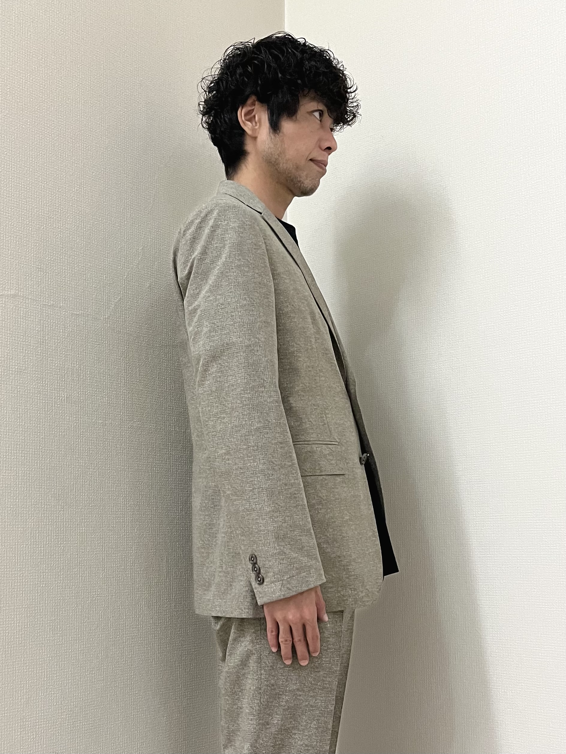 URAさんの「TAKEO KIKUCHI｜【抗菌防臭】COOL DOTS（R）ドビープリント ジャケット」を使ったコーディネート