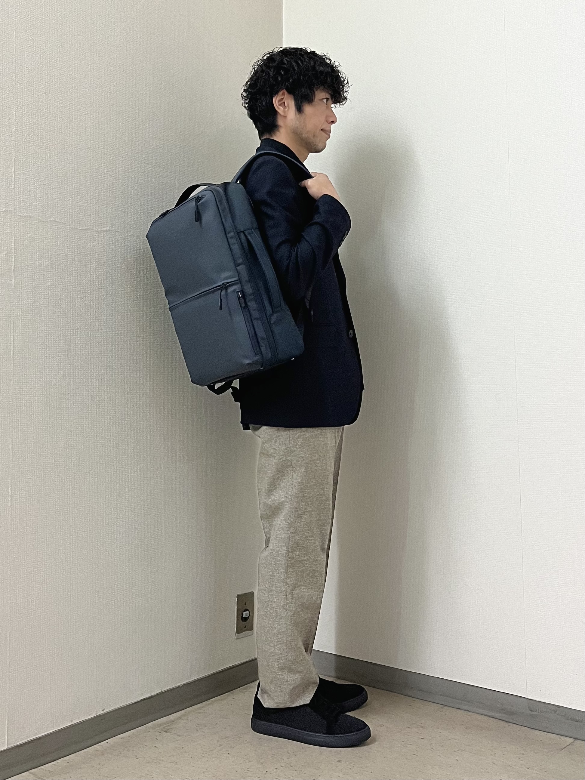 URAさんの「TAKEO KIKUCHI｜【抗菌防臭】CALCULO（R）ジャージ ジャケット」を使ったコーディネート