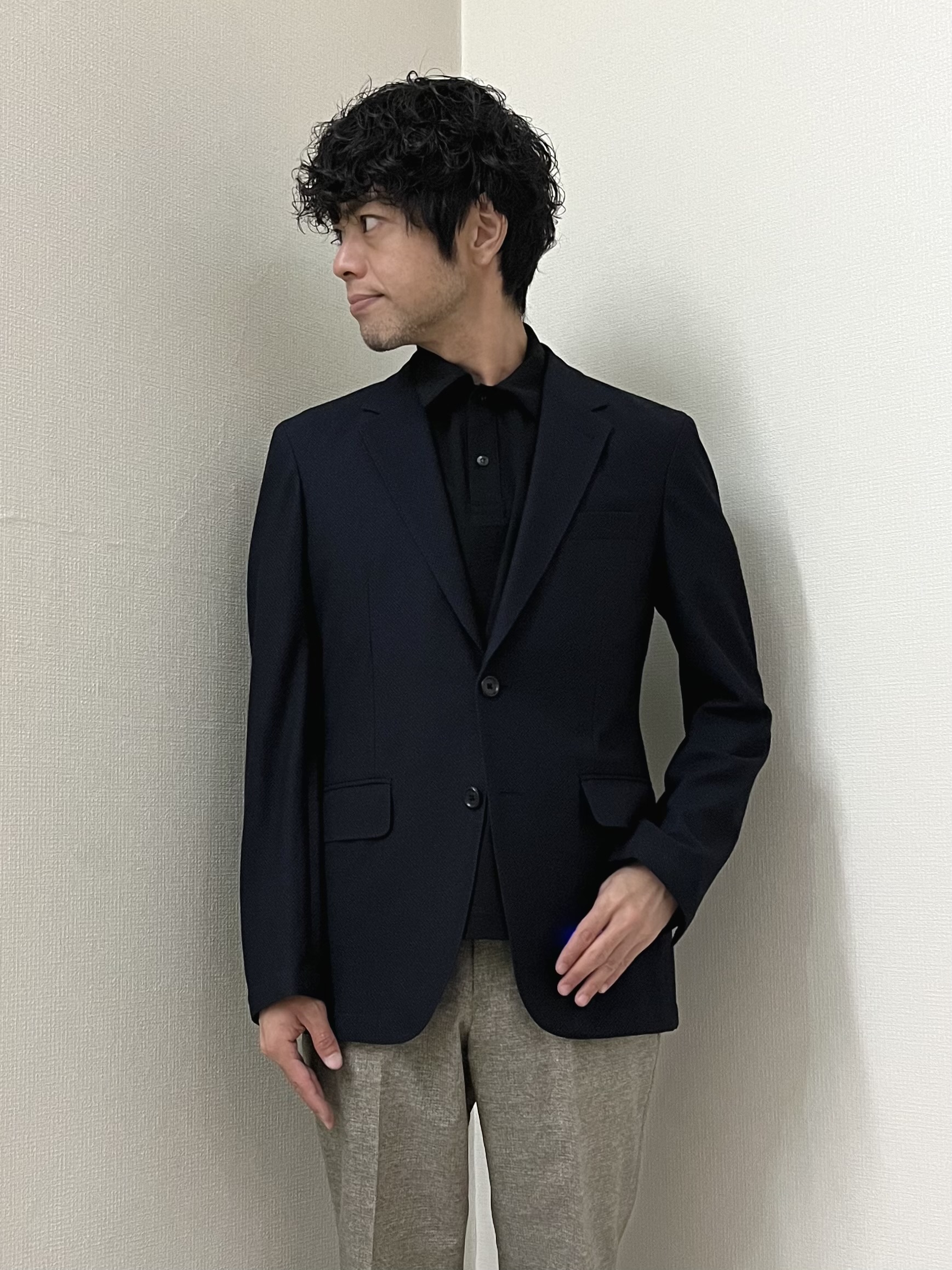 URAさんの「TAKEO KIKUCHI｜【抗菌防臭】CALCULO（R）ジャージ ジャケット」を使ったコーディネート