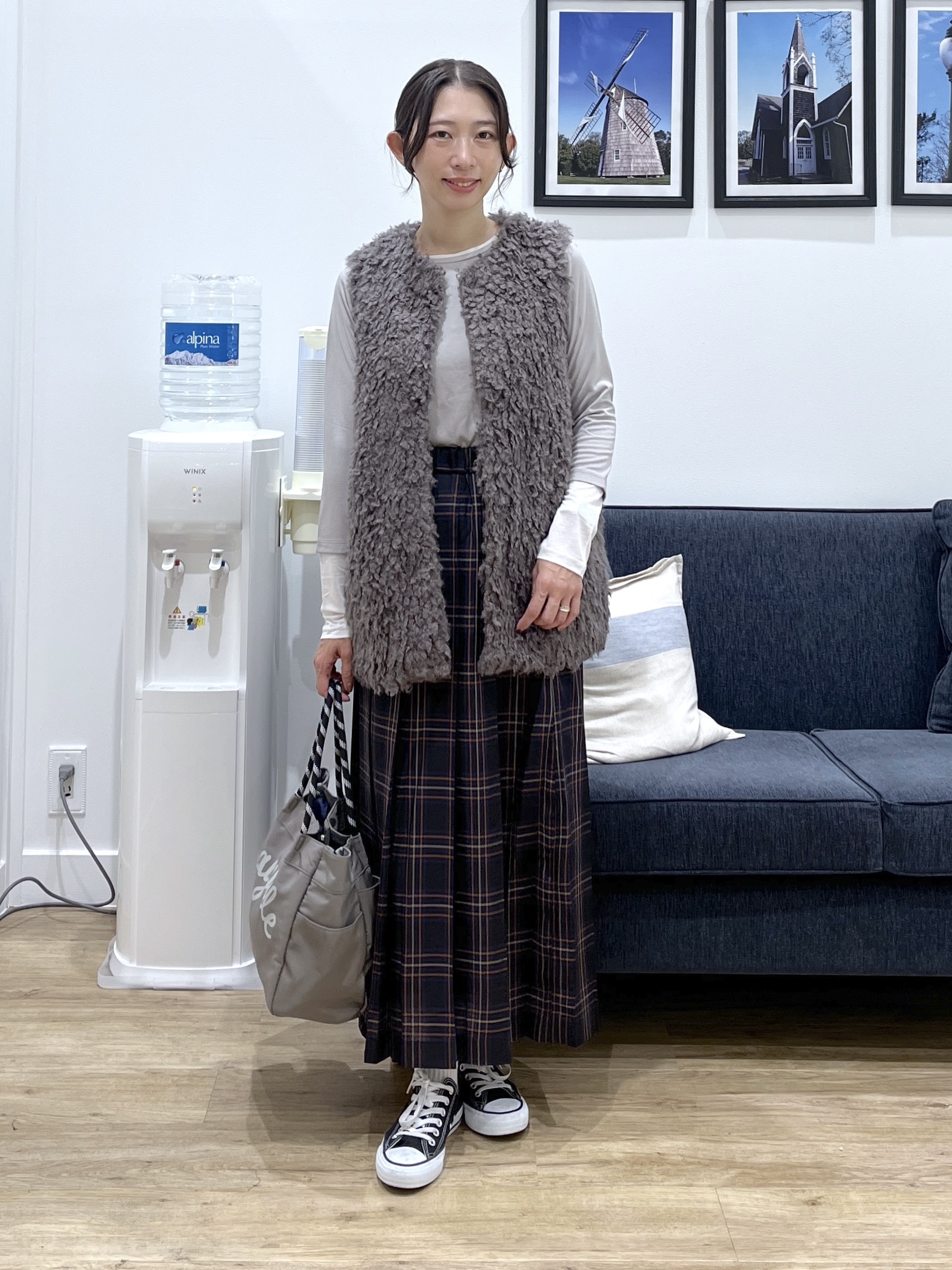 canaさんの「Dessin｜【調温機能】シアーリブプルオーバー」を使ったコーディネート