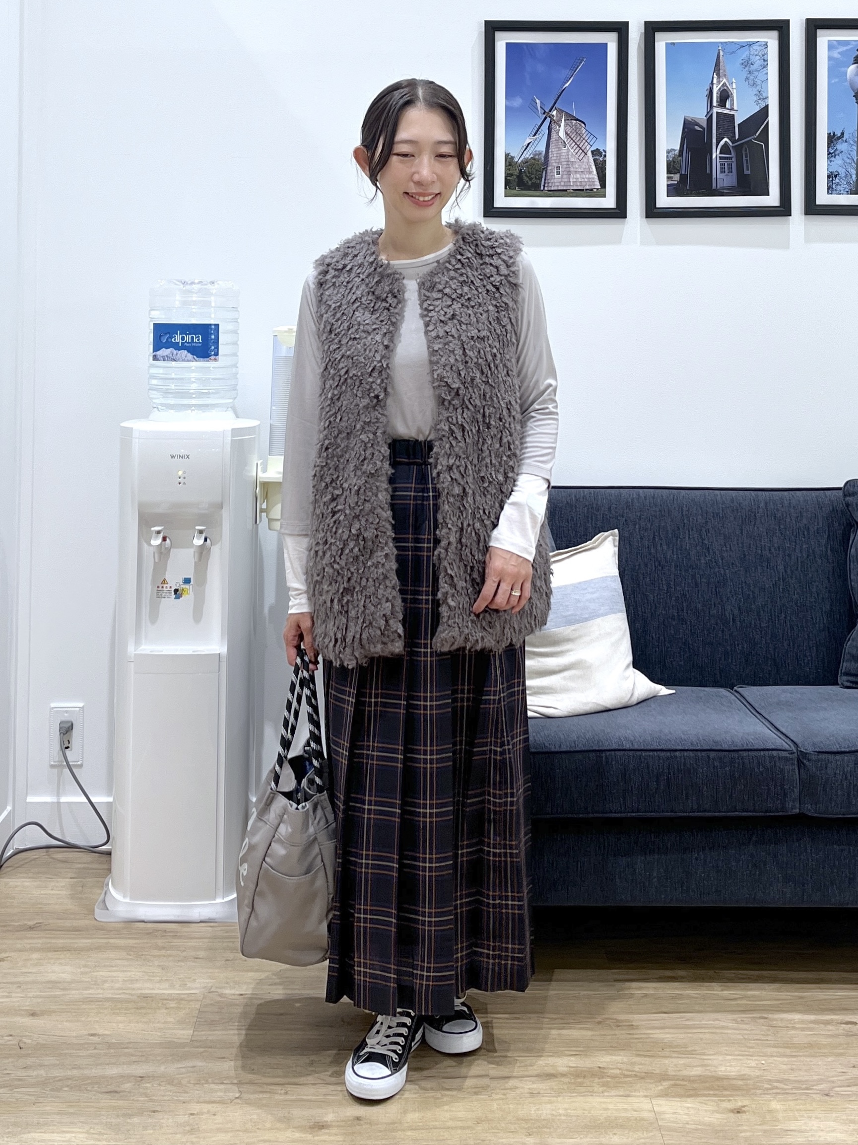 canaさんの「Dessin｜【調温機能】シアーリブプルオーバー」を使ったコーディネート