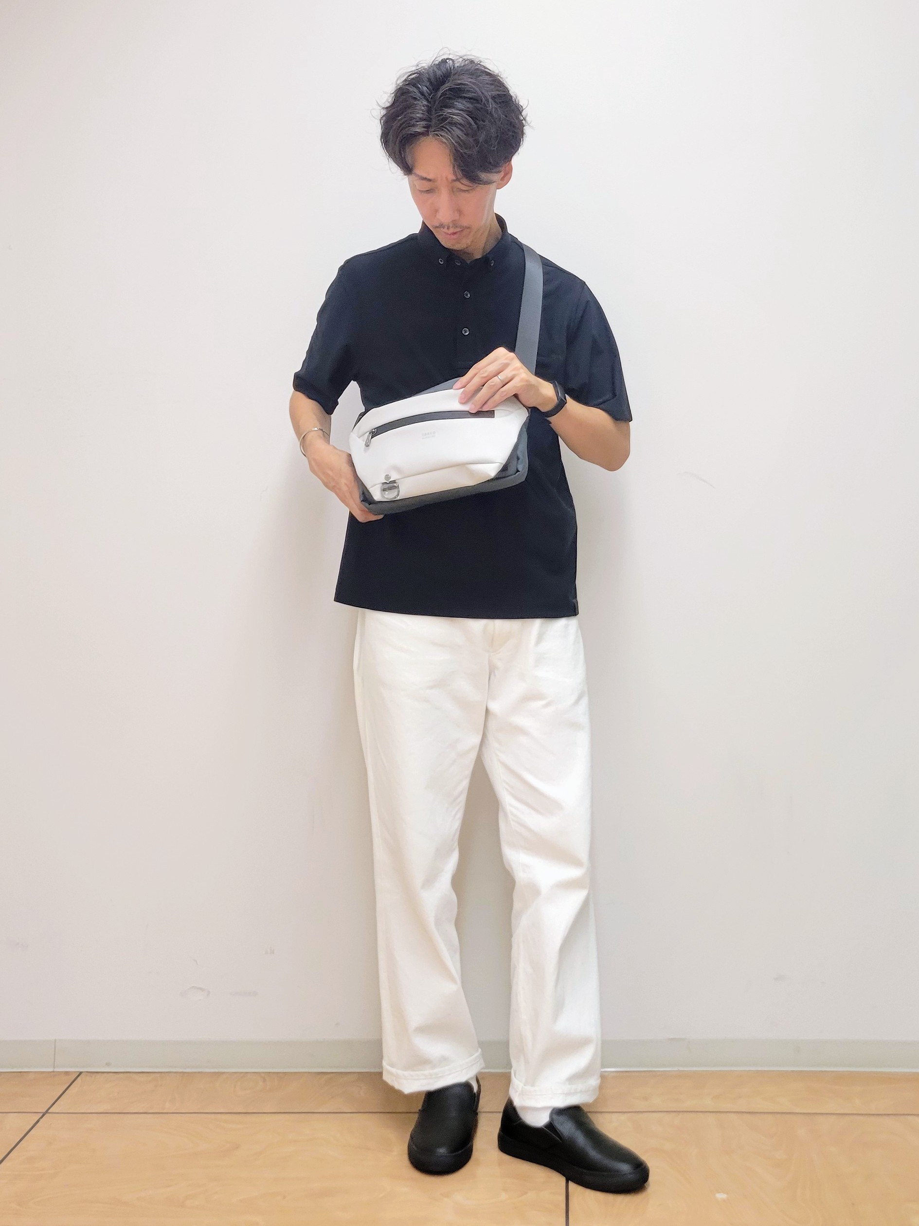 piroyaさんの「TAKEO KIKUCHI｜【通気性】AIR TOOL ポロシャツ」を使ったコーディネート