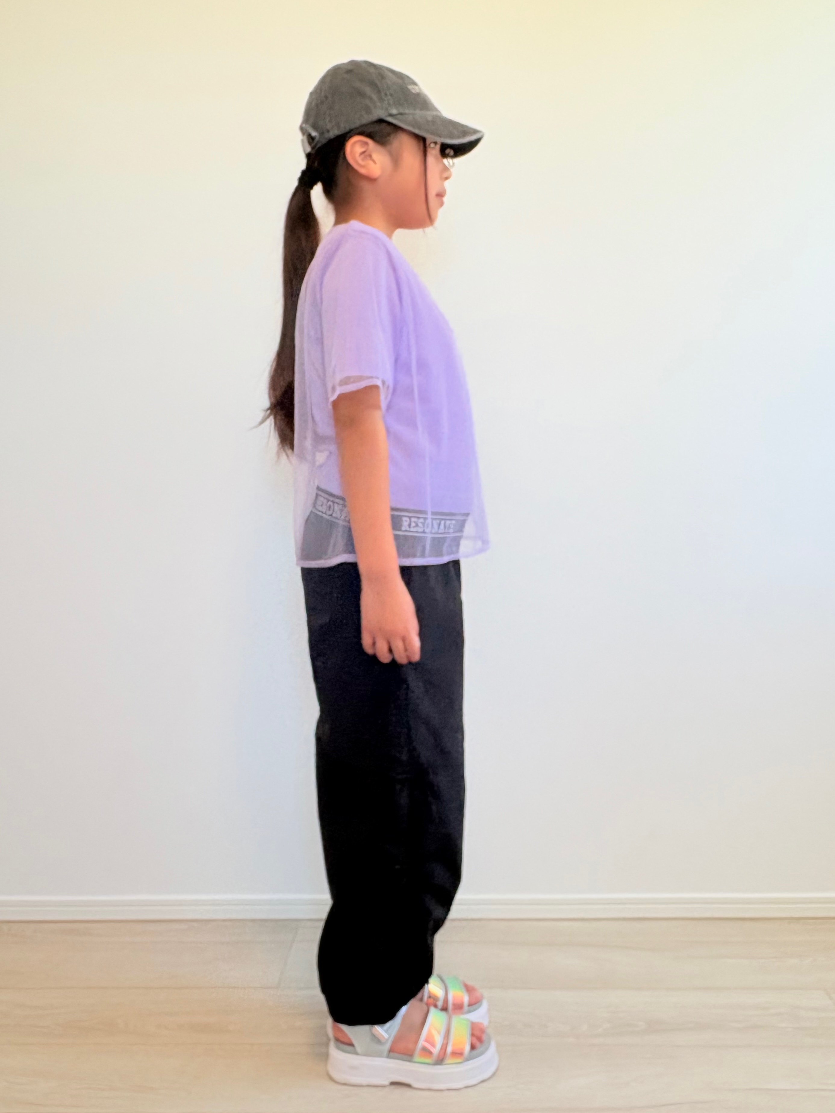 YUMIさんの「SHOO･LA･RUE｜【110-150cm】メッシュデザインTシャツ」を使ったコーディネート