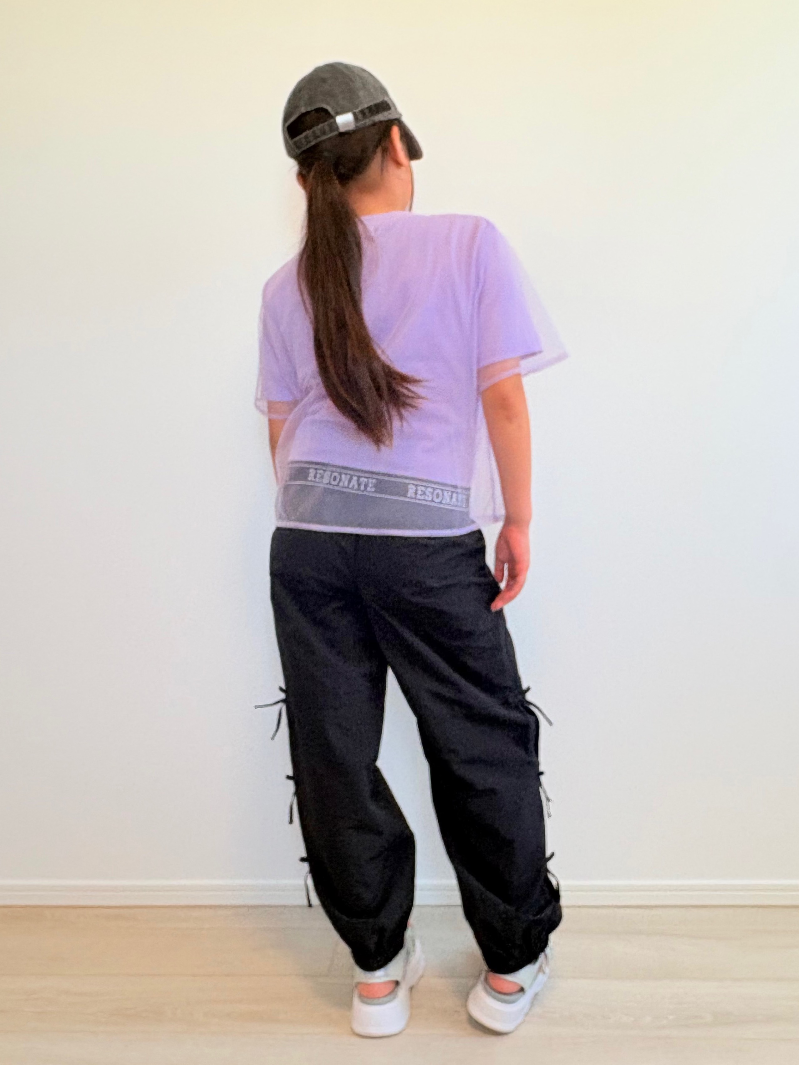 YUMIさんの「SHOO･LA･RUE｜【110-150cm】メッシュデザインTシャツ」を使ったコーディネート
