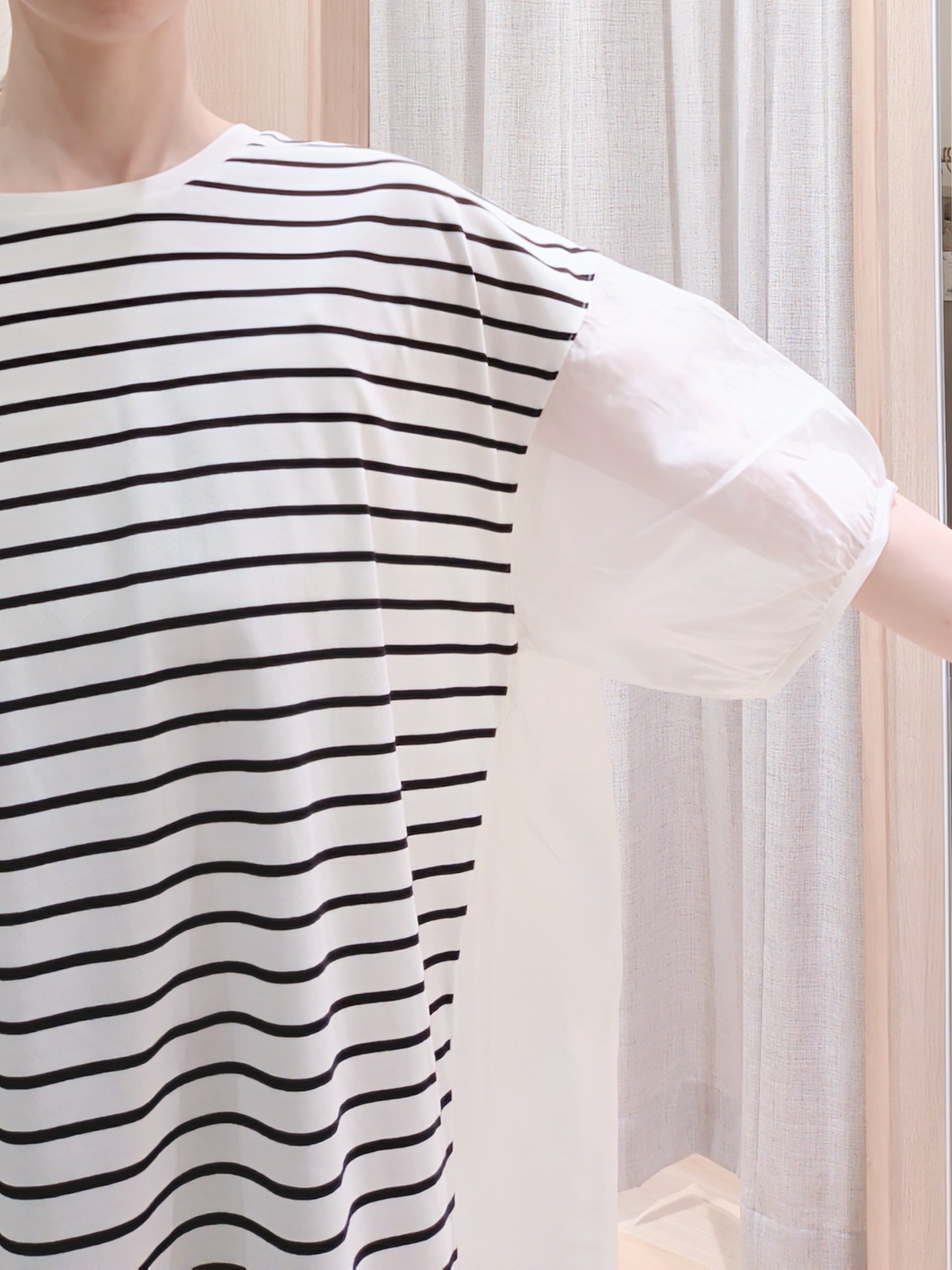 Yuiさんの「grove｜【貴島明日香さん着用/UVカット】体型カバー叶う、バックプリーツTシャツ」を使ったコーディネート