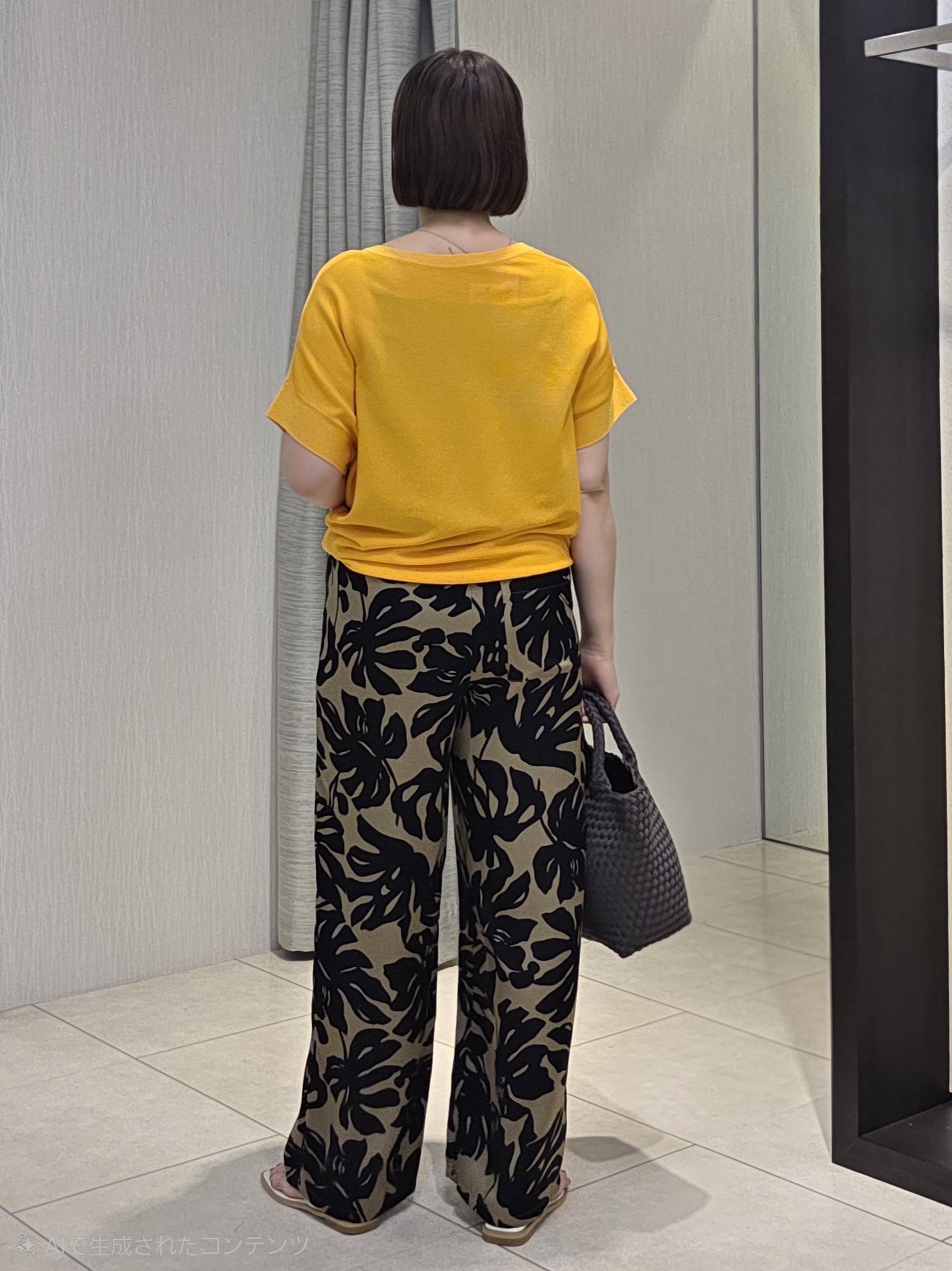 naokoさんの「UNTITLED｜【11色展開/体型カバー】前後2WAYフレンチスリーブニット」を使ったコーディネート