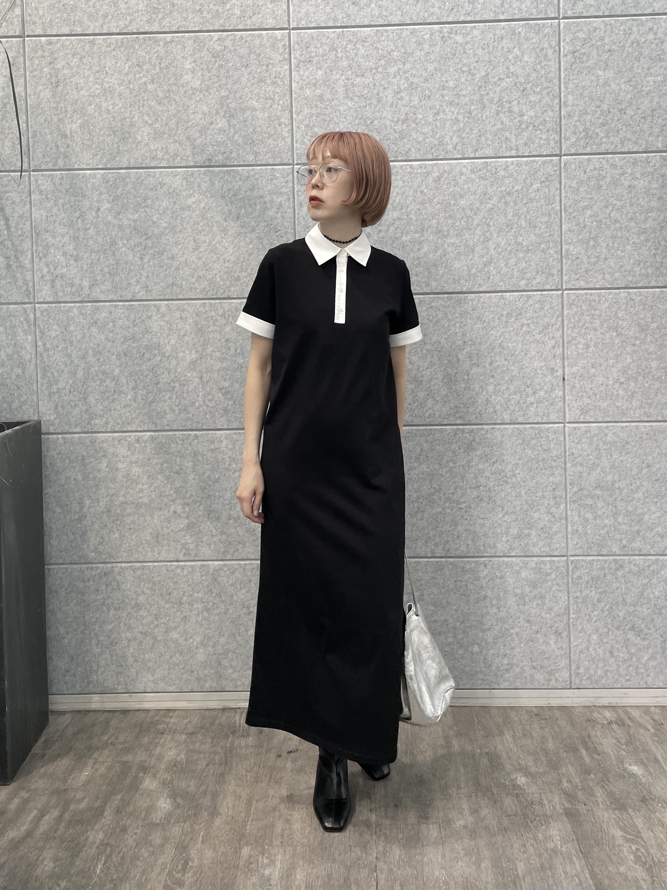 mikuさんの「INDIVI｜ポロ衿カットソーワンピ―ス」を使ったコーディネート