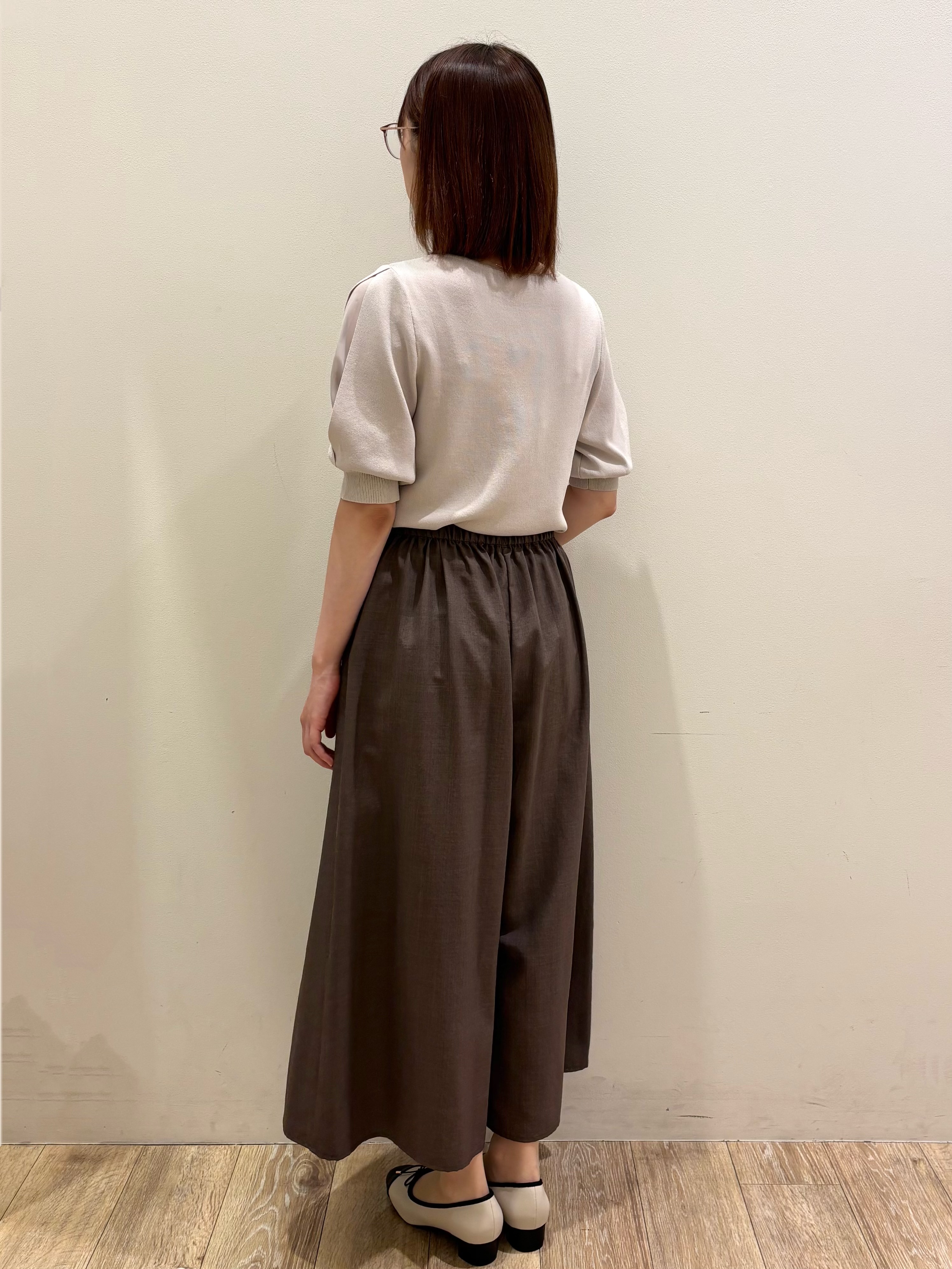 honamiさんの「index｜【接触冷感】クールタッチラップスリーブニット《UVケア／洗濯機OK／XS～3L／9col》」を使ったコーディネート