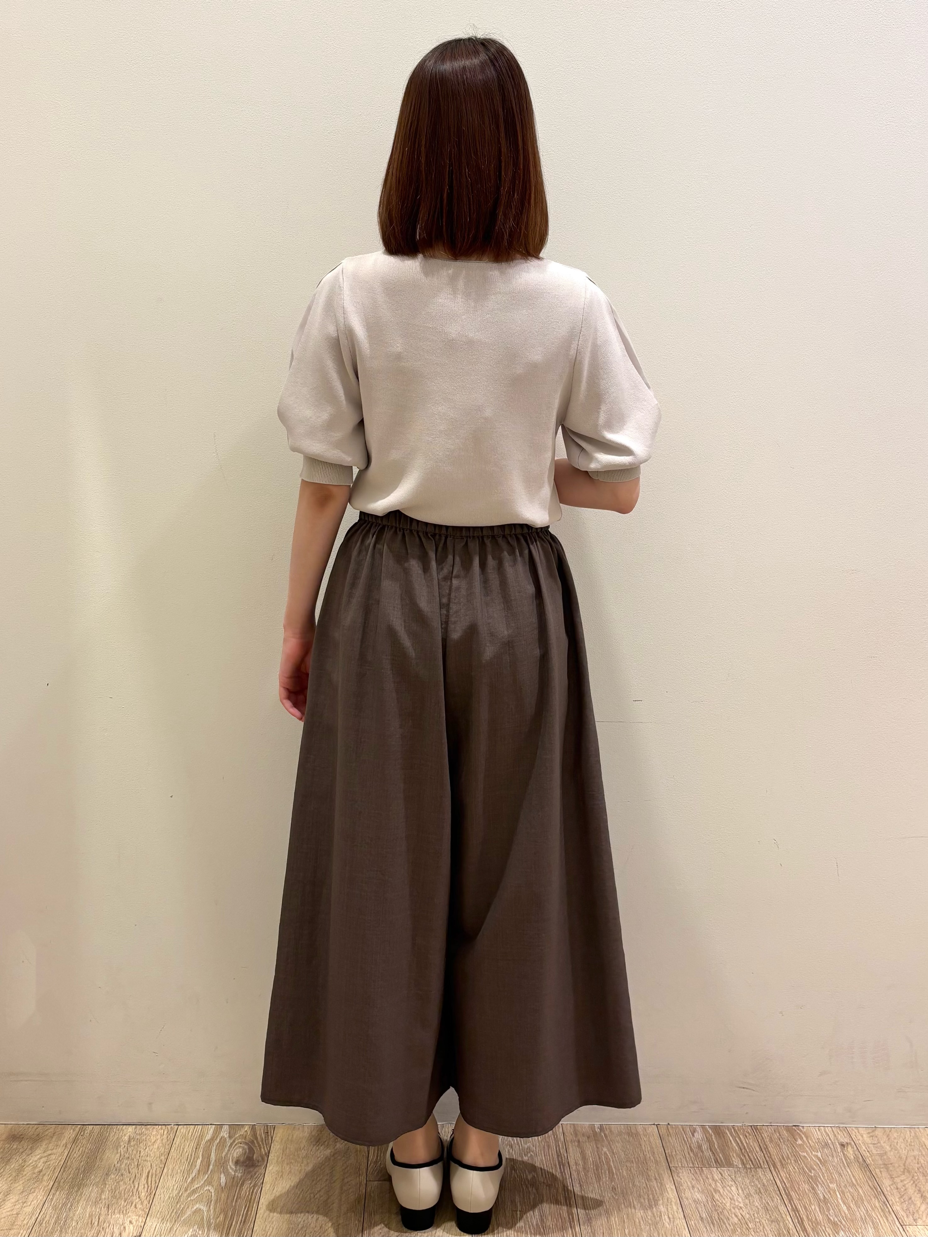 honamiさんの「index｜【接触冷感】クールタッチラップスリーブニット《UVケア／洗濯機OK／XS～3L／9col》」を使ったコーディネート