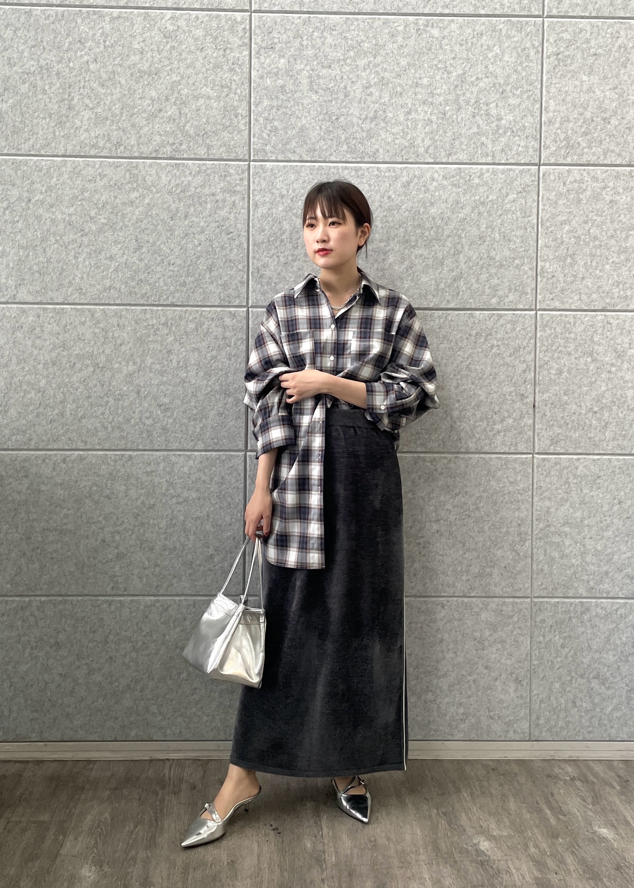 Renoさんの「INDIVI｜メタルペンダントネックレス」を使ったコーディネート