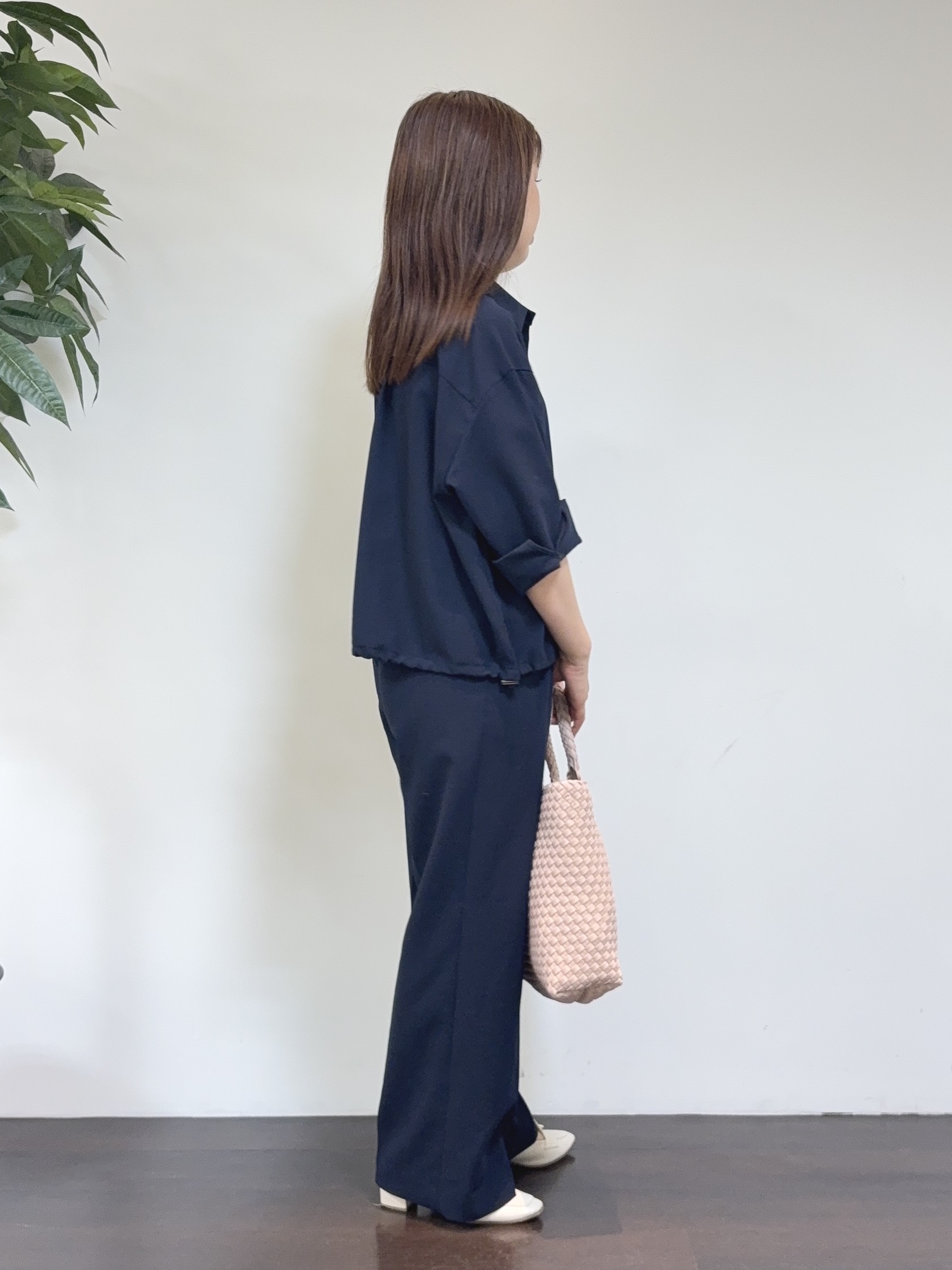 CHISATOさんの「UNTITLED｜【セットアップ可/UVカット/接触冷感】エアリークールドロストシャツ」を使ったコーディネート