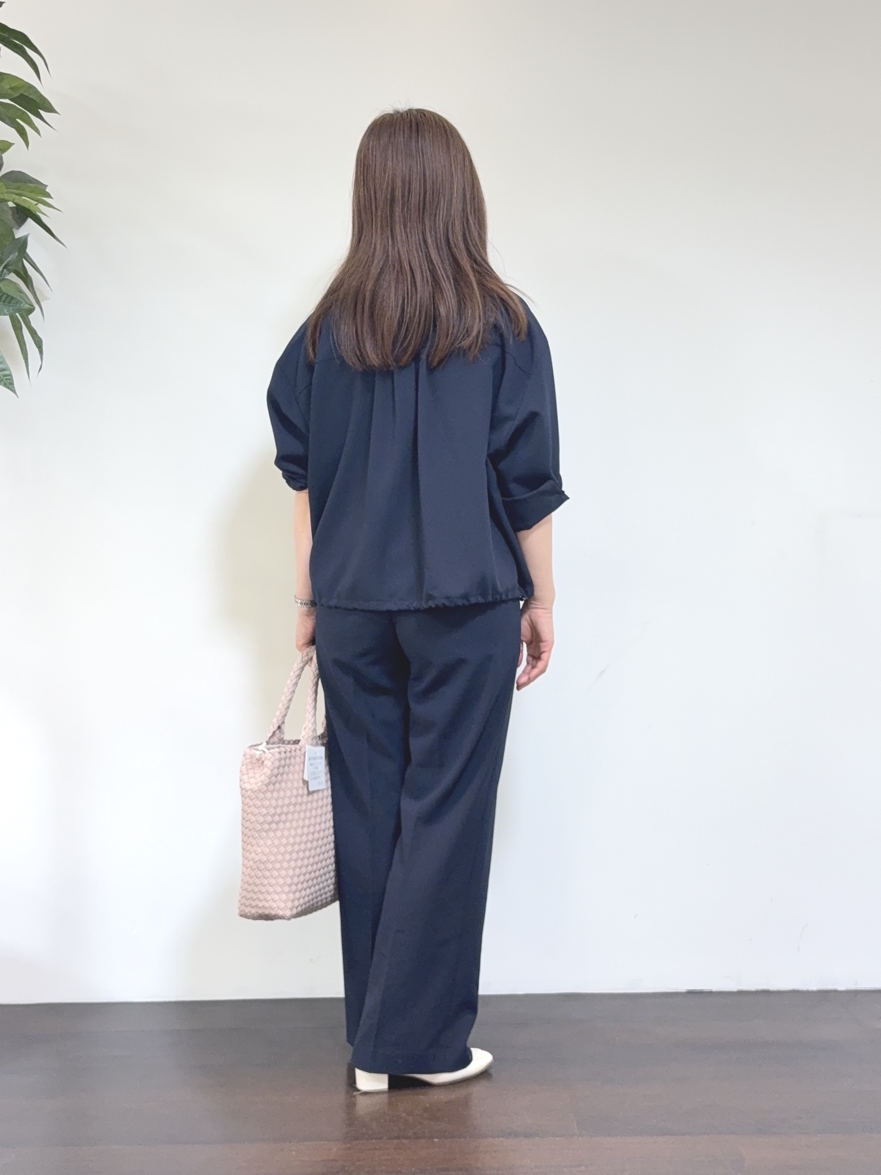CHISATOさんの「UNTITLED｜【セットアップ可/UVカット/接触冷感】エアリークールドロストシャツ」を使ったコーディネート