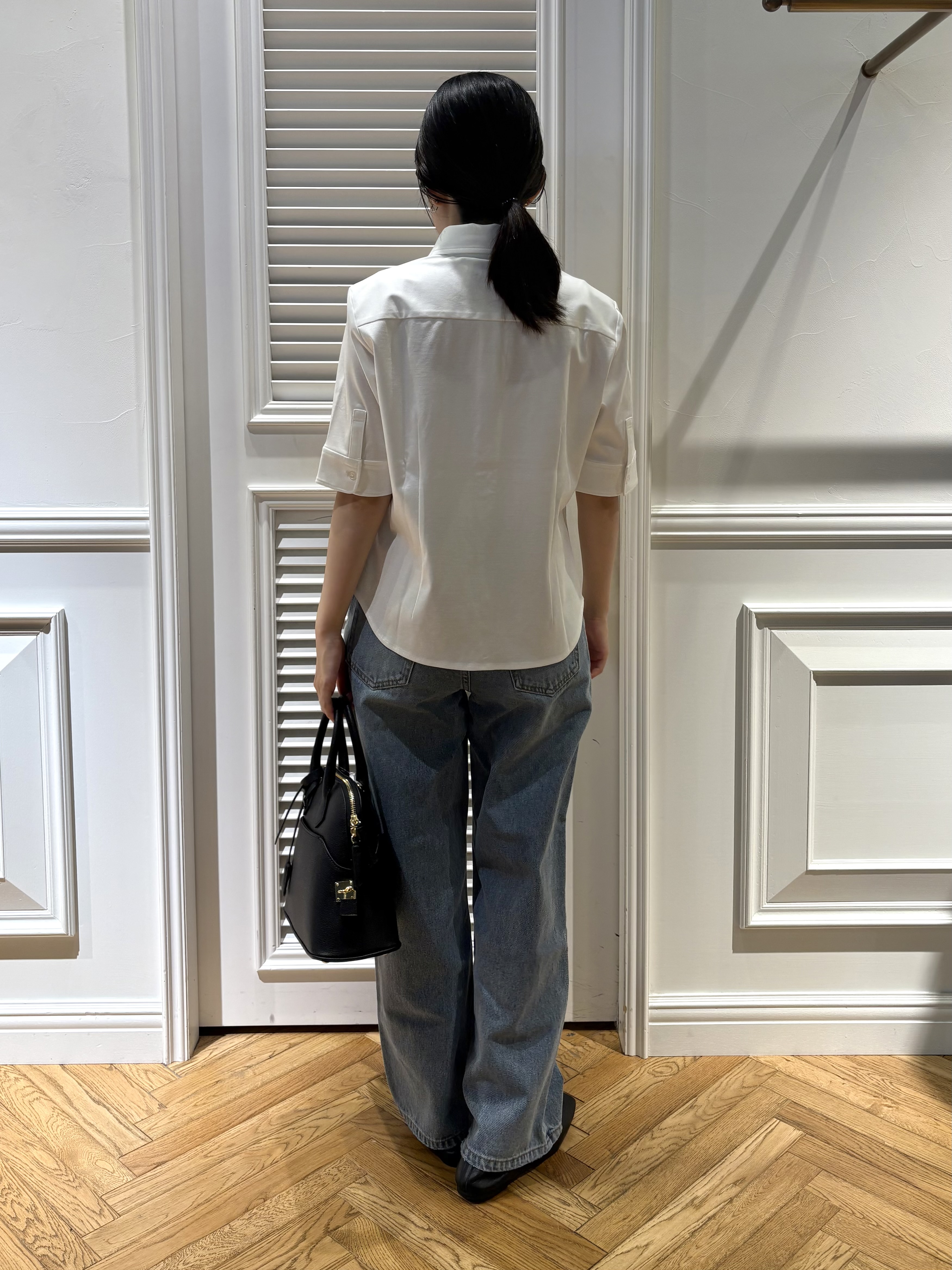 cocoさんの「DRESSTERIOR｜【接触冷感／抗菌防臭／消臭】ICE CLEAR COTTON ハーフスリーブシャツ」を使ったコーディネート