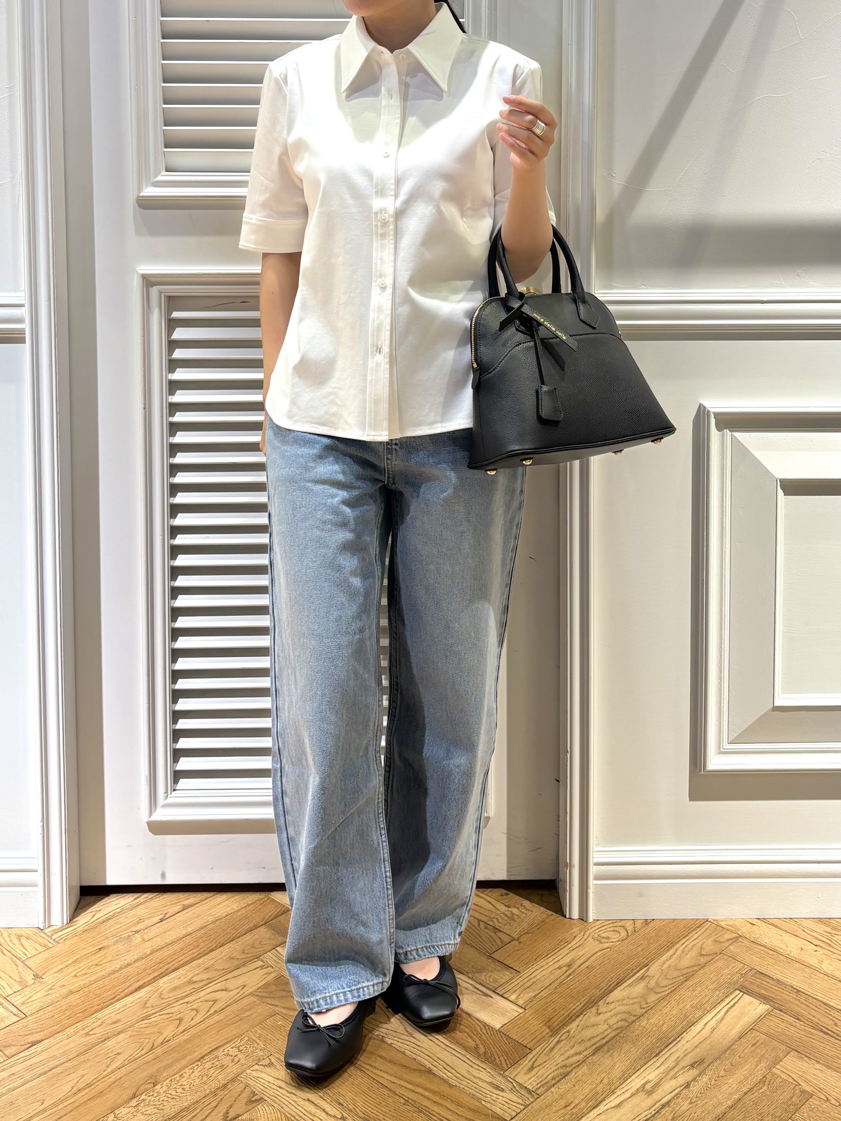 cocoさんの「DRESSTERIOR｜【接触冷感／抗菌防臭／消臭】ICE CLEAR COTTON ハーフスリーブシャツ」を使ったコーディネート