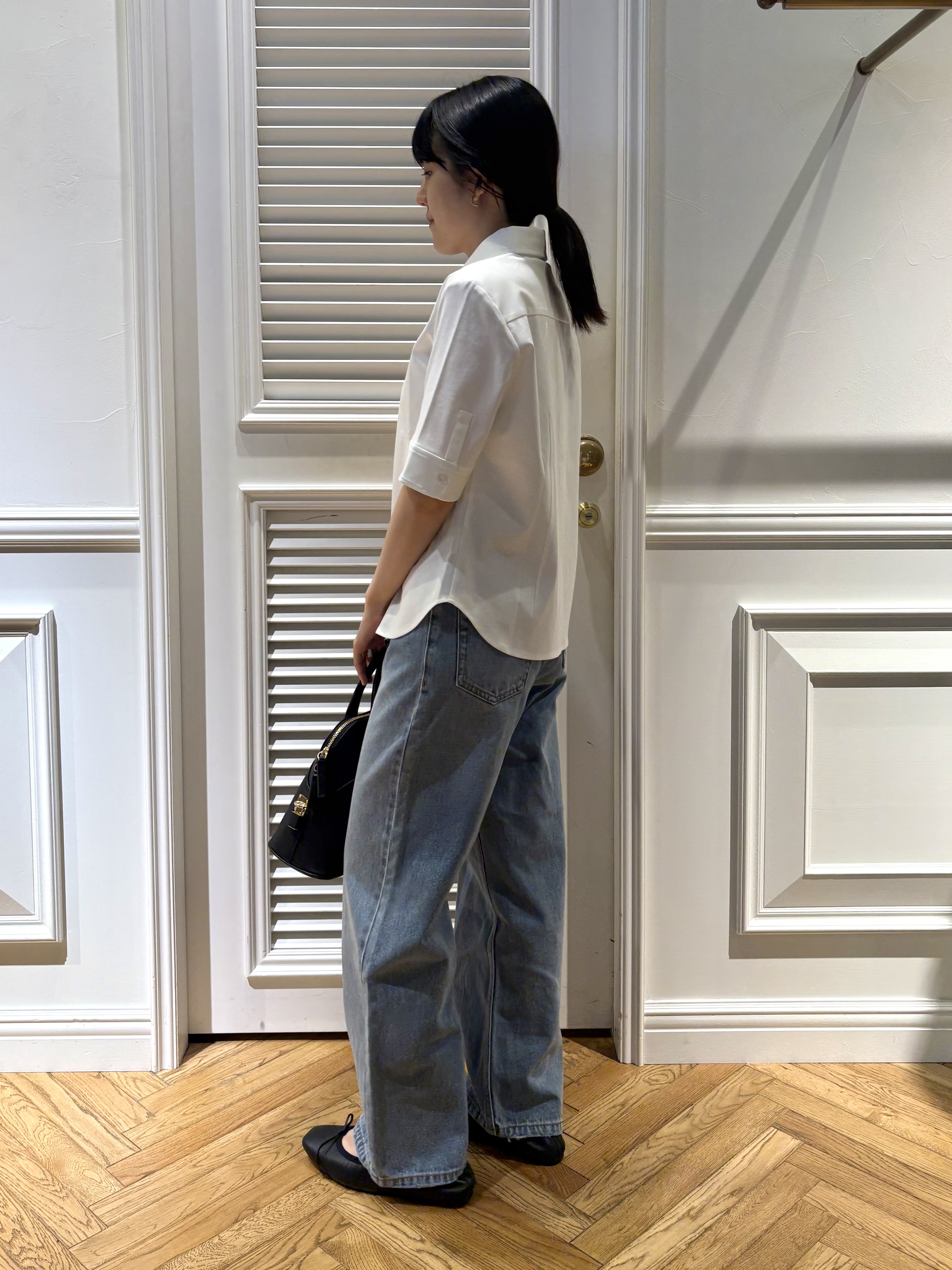 cocoさんの「DRESSTERIOR｜【接触冷感／抗菌防臭／消臭】ICE CLEAR COTTON ハーフスリーブシャツ」を使ったコーディネート