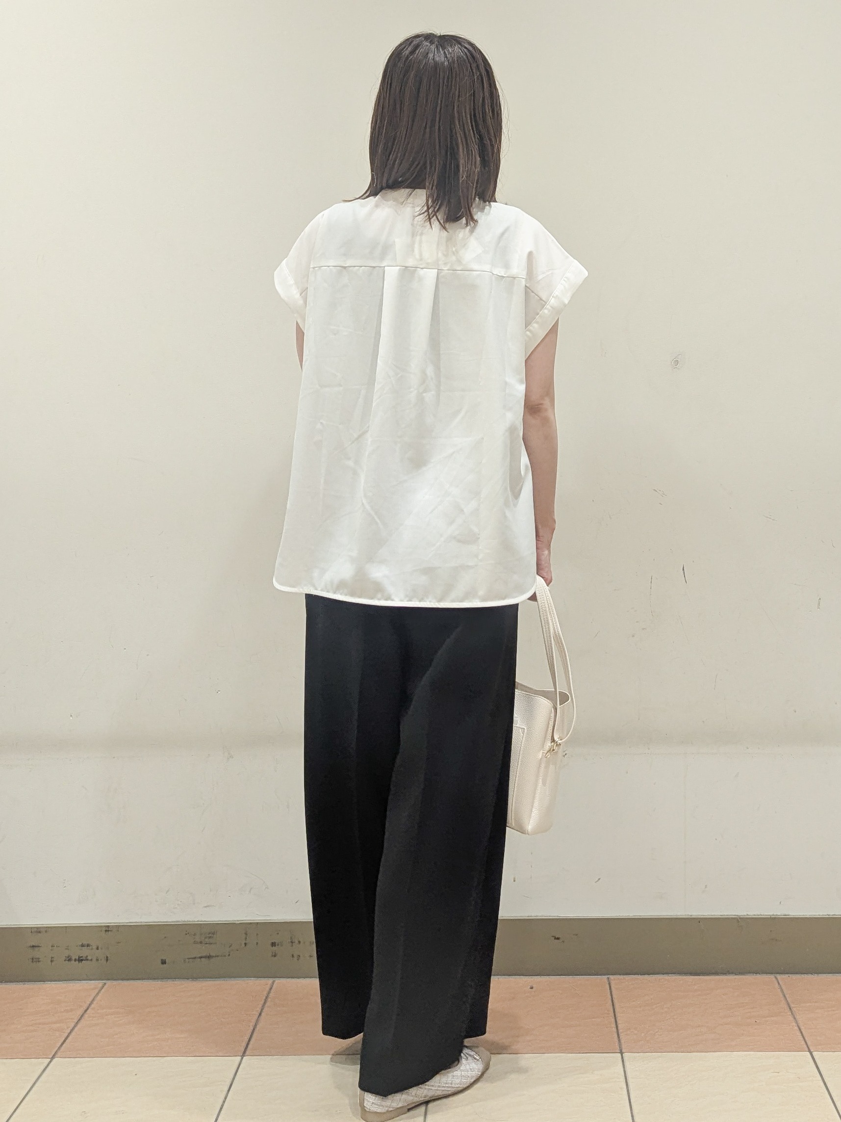 Miさんの「OPAQUE.CLIP｜フロントレースブラウス【洗濯機OK】」を使ったコーディネート