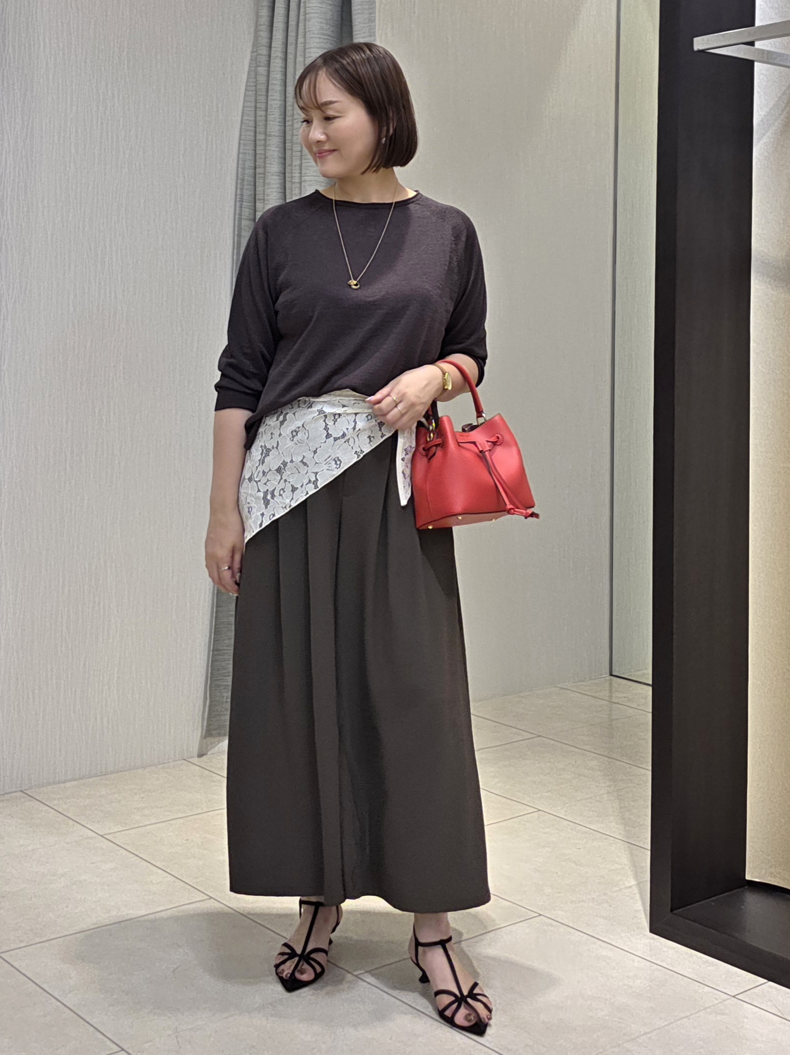 naokoさんの「UNTITLED｜【ゆったり/リラクシー】リネンボートネックプルオーバー」を使ったコーディネート