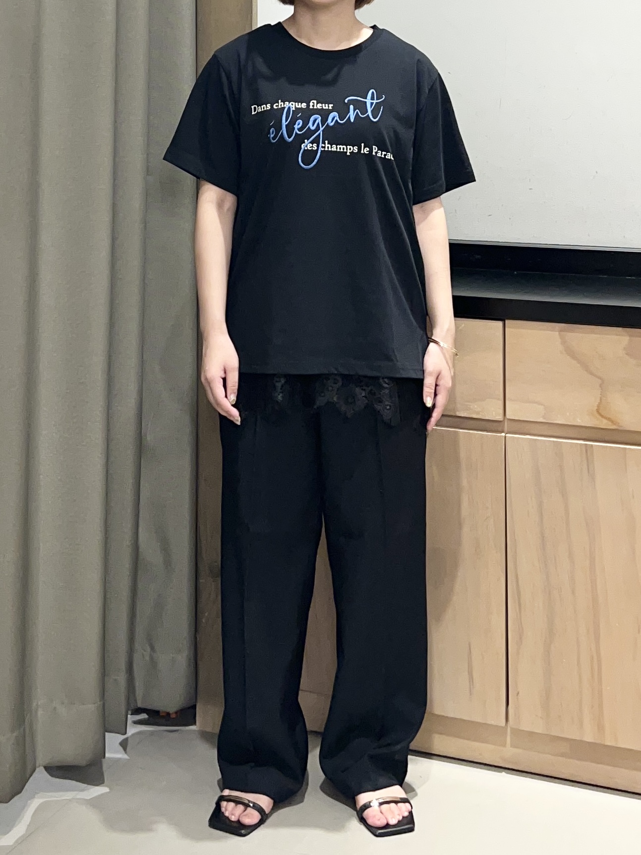 かのさんの「THE SHOP TK｜【ひんやり/吸水速乾】プリントアソートTシャツ」を使ったコーディネート