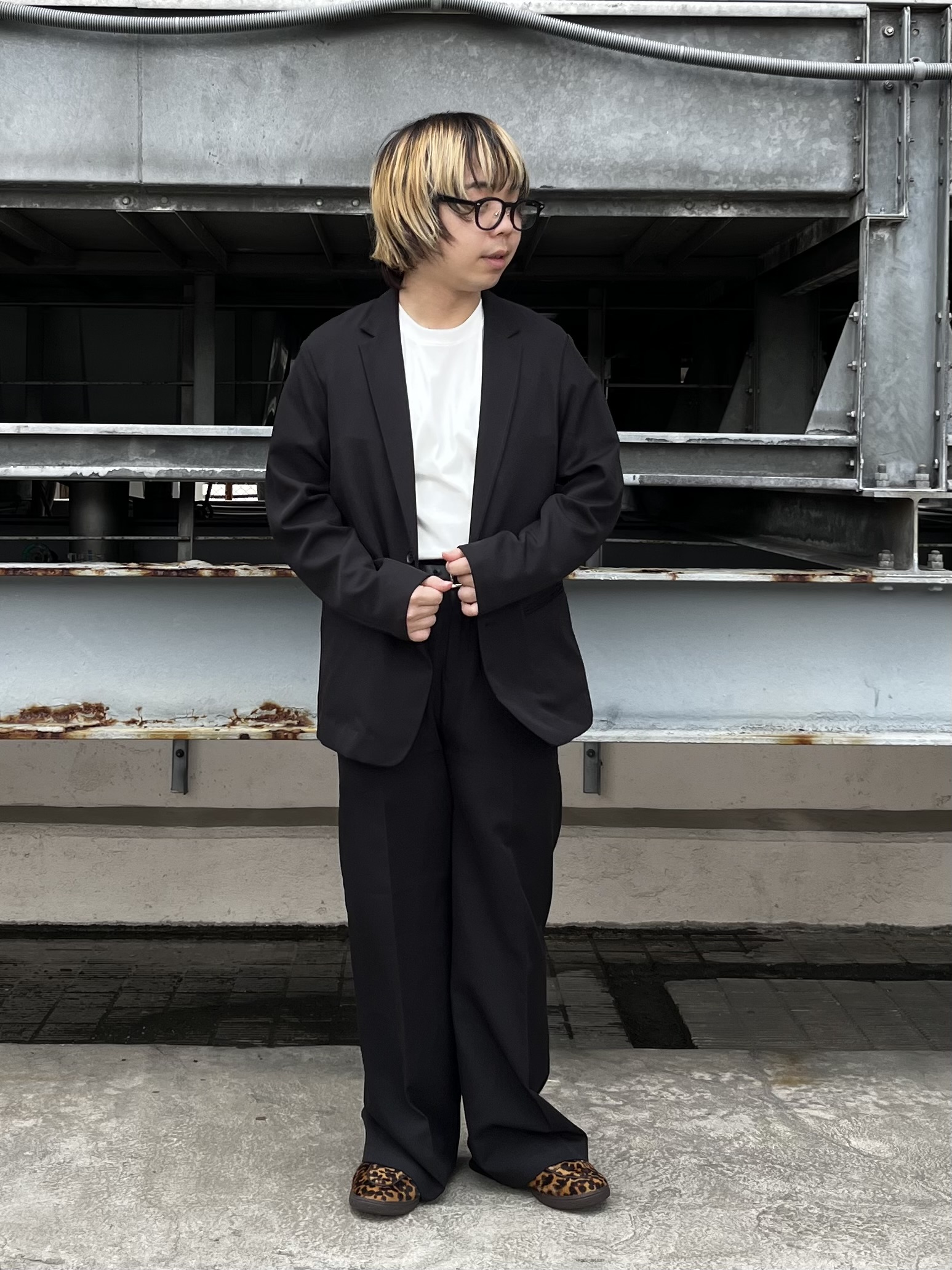 taigaさんの「tk.TAKEO KIKUCHI｜【汗シミ防止／UVカット】sweat stain proof series レギュラーTシャツ」を使ったコーディネート