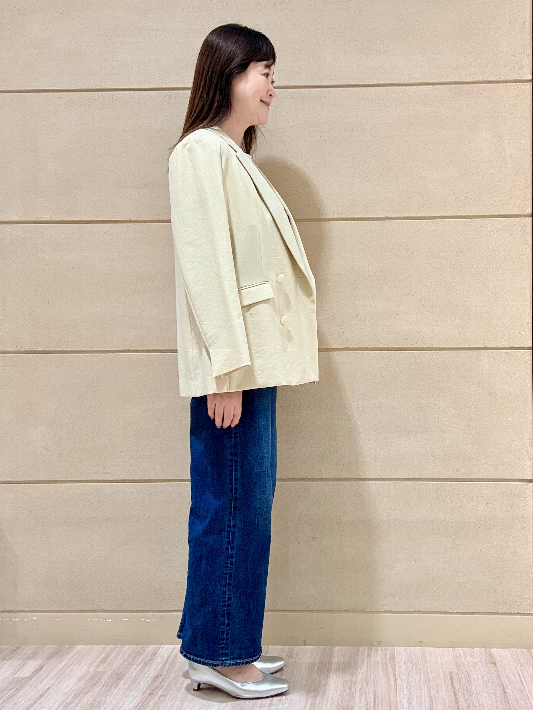 Marさんの「Reflect｜【UVカット／接触冷感／吸水速乾】フレアスリーブペプラムカットソー」を使ったコーディネート