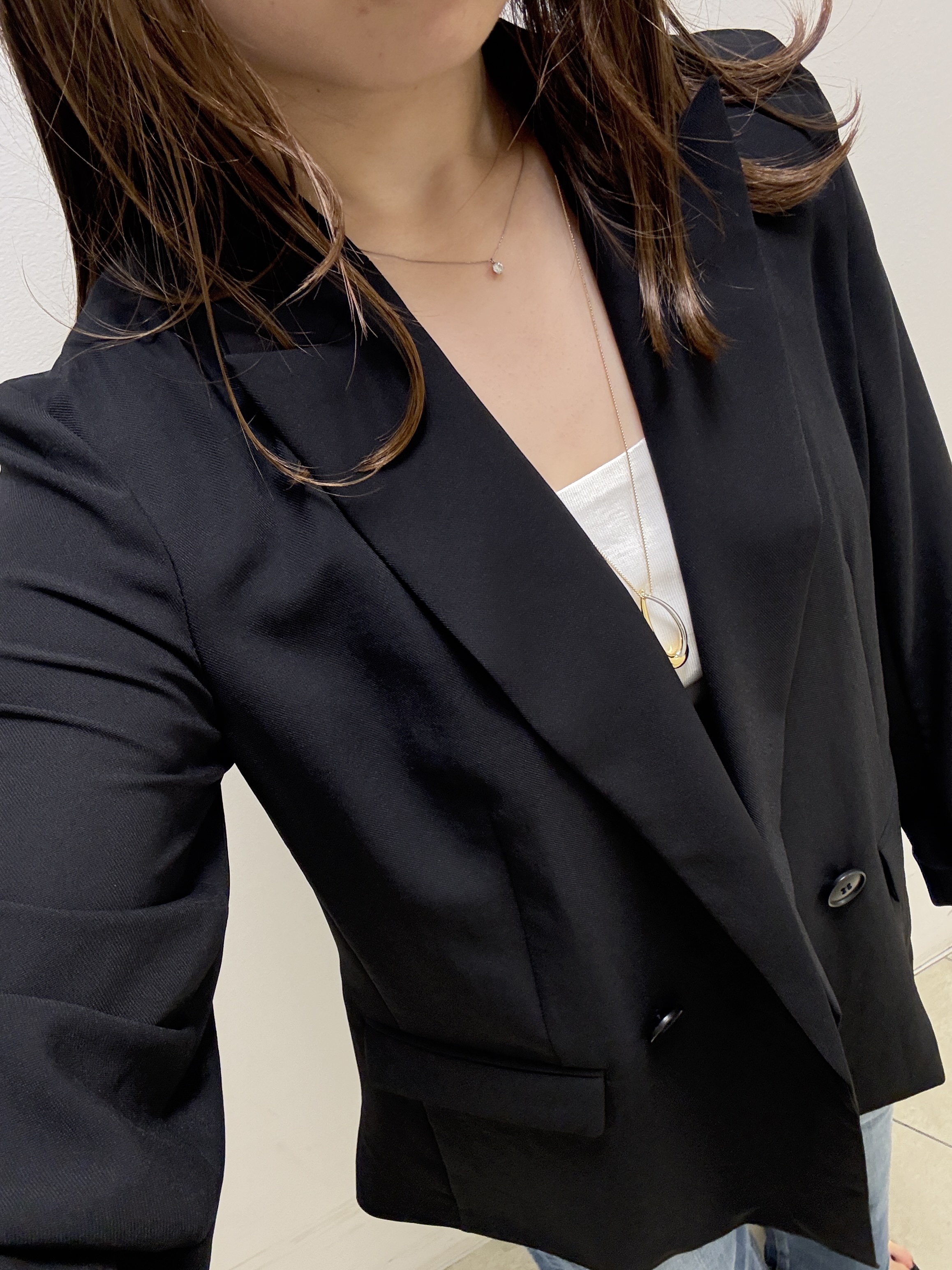 kahoさんの「INDIVI｜【新作登場！着る日傘】 ダブルジャケット」を使ったコーディネート