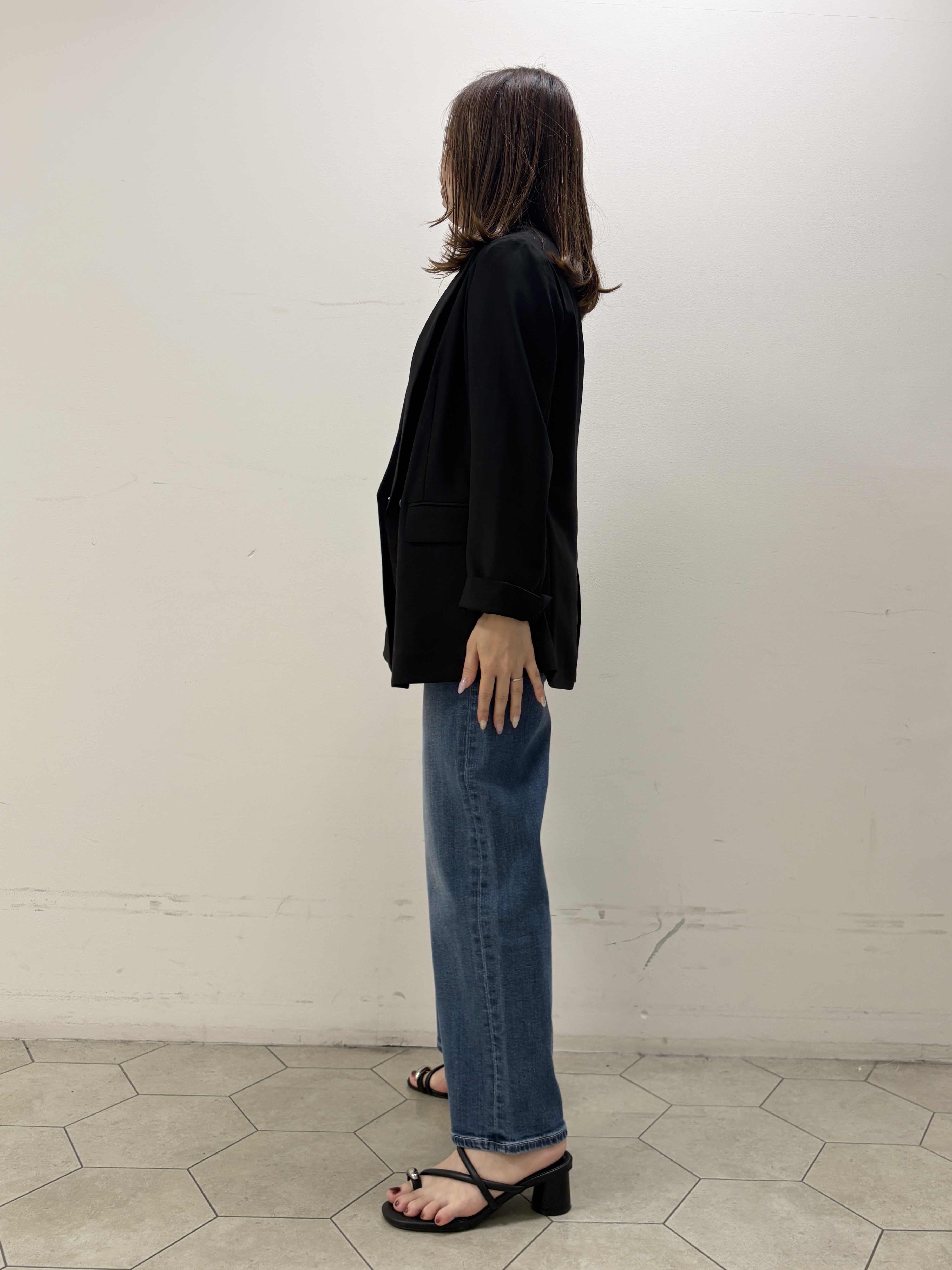 kahoさんの「INDIVI｜【新作登場！着る日傘】 ダブルジャケット」を使ったコーディネート