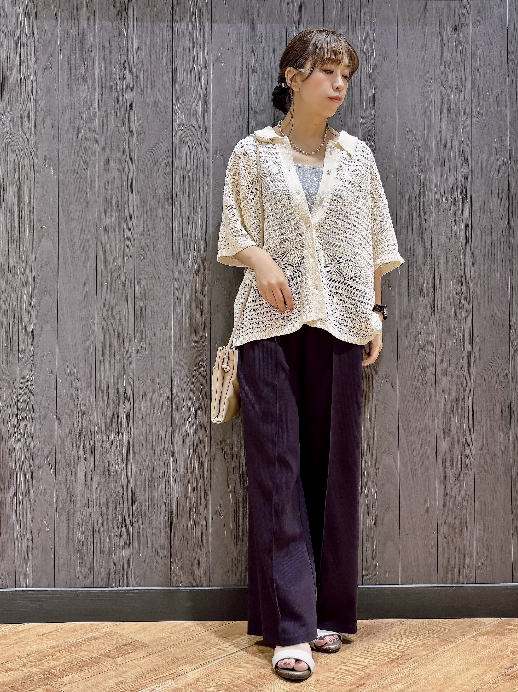meiさんの「SHOO･LA･RUE｜レースニットカーディガン」を使ったコーディネート
