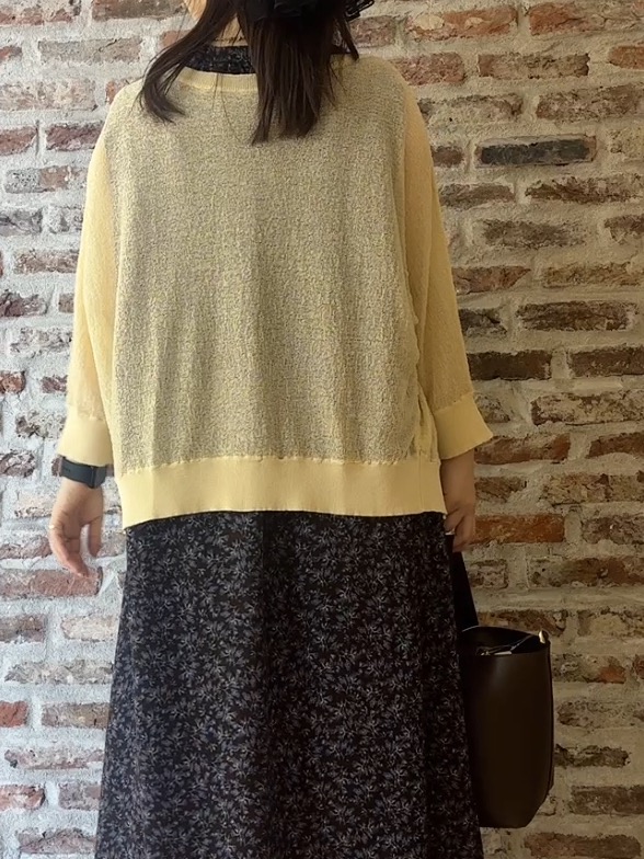 tokiさんの「THE SHOP TK｜【冷房対策に】しぼしぼカーディガン」を使ったコーディネート
