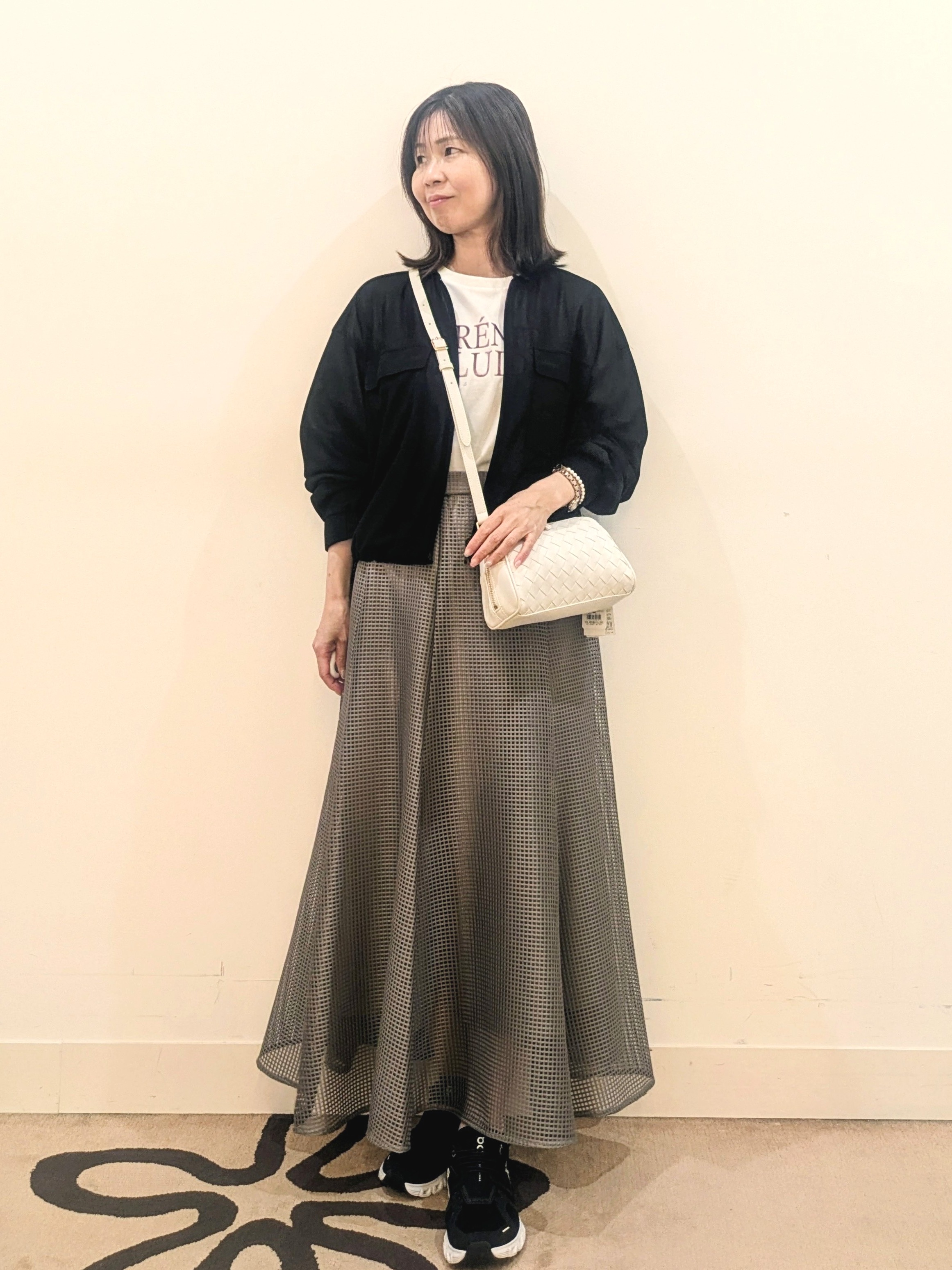 laverさんの「UNTITLED｜【古畑星夏さん着用/洗える】シアーブルゾン」を使ったコーディネート