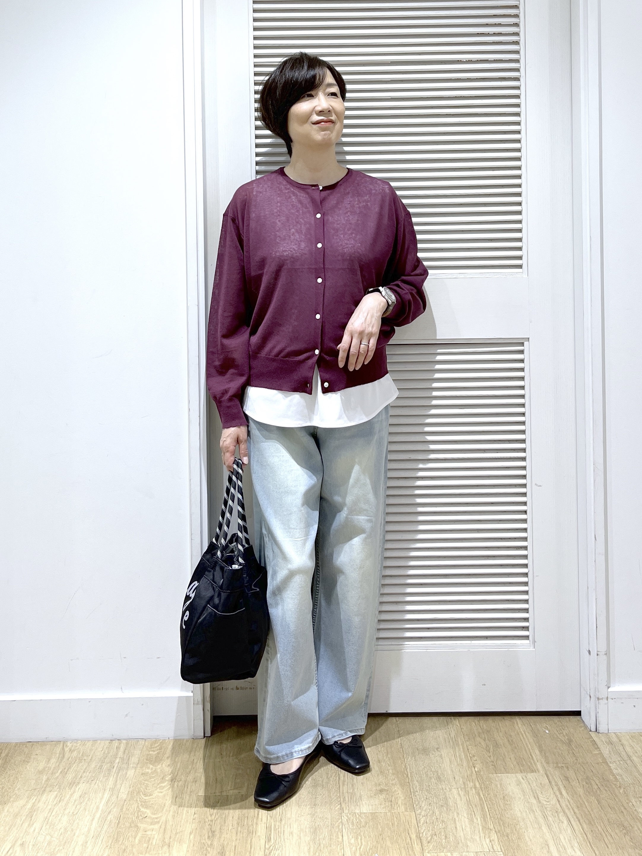 Miyazakiさんの「Dessin｜【洗える】ジョーゼットノースリーブ」を使ったコーディネート