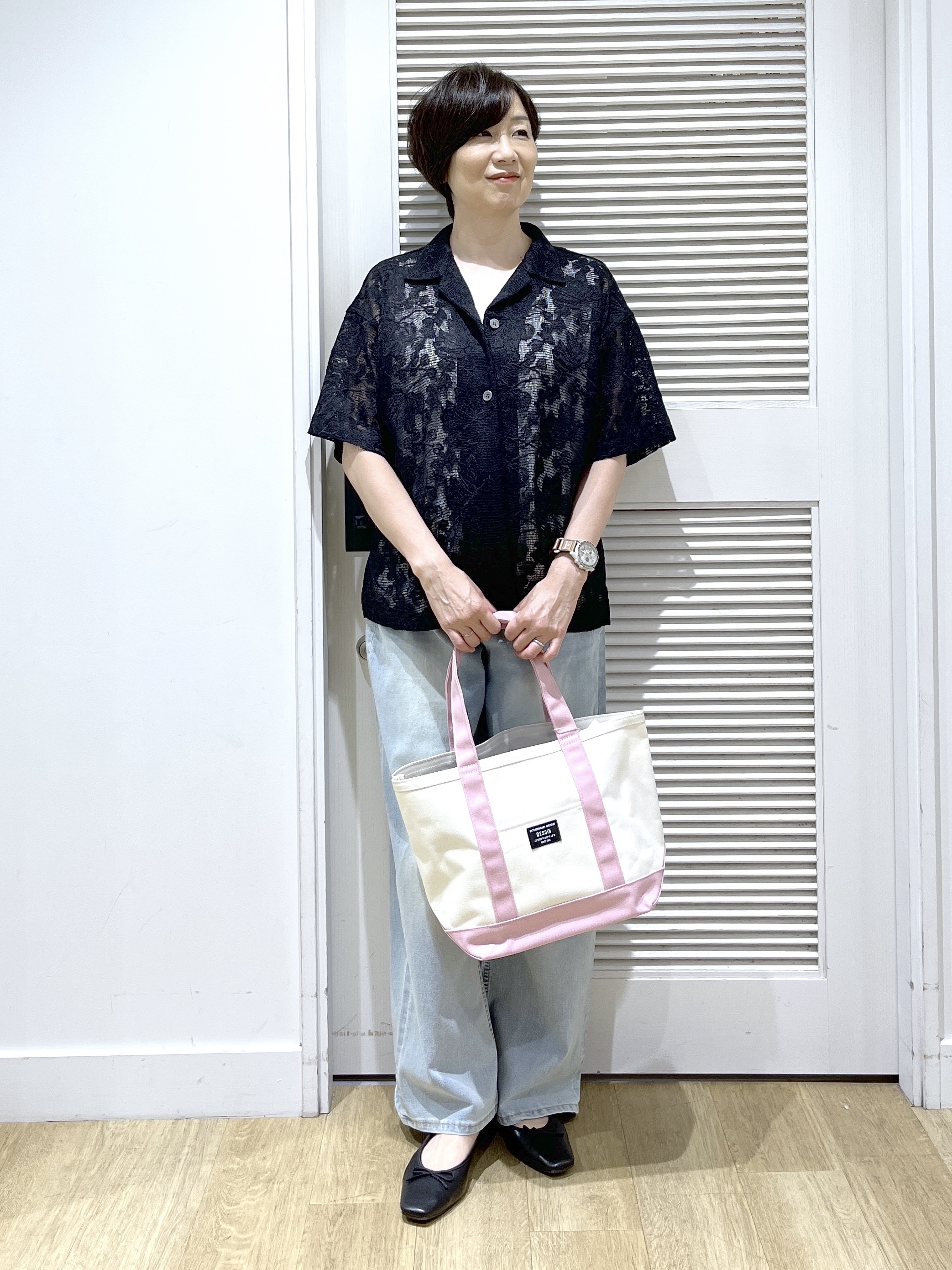 Miyazakiさんの「Dessin｜【洗える】ジョーゼットノースリーブ」を使ったコーディネート