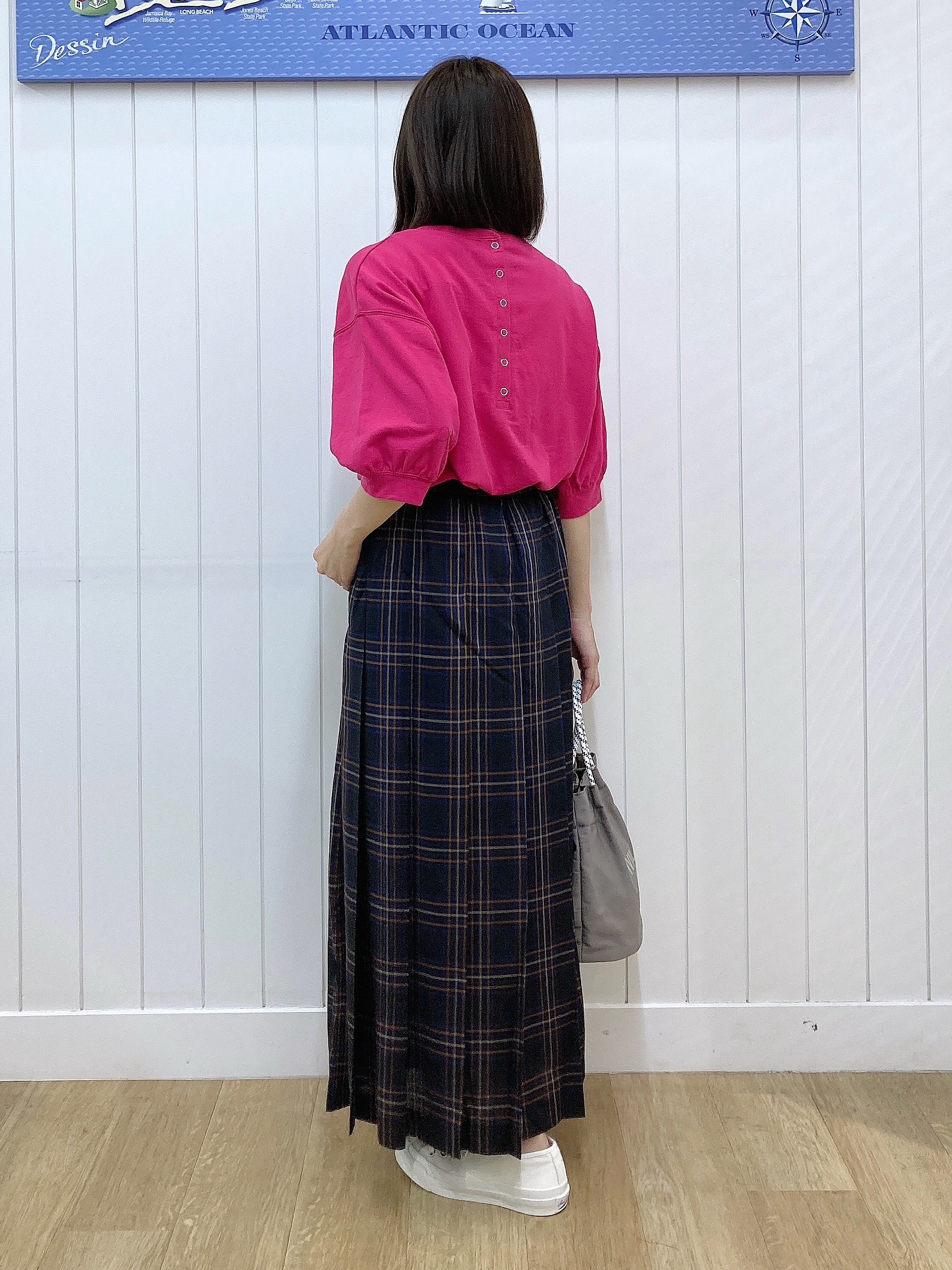 yoshiさんの「Dessin｜バックヘンリーカットソー5分袖」を使ったコーディネート