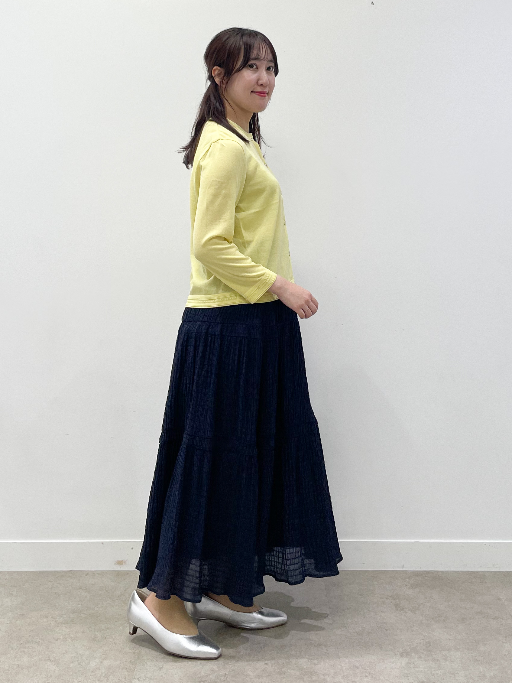 yukariさんの「Reflect｜七分袖ニットカーディガン」を使ったコーディネート
