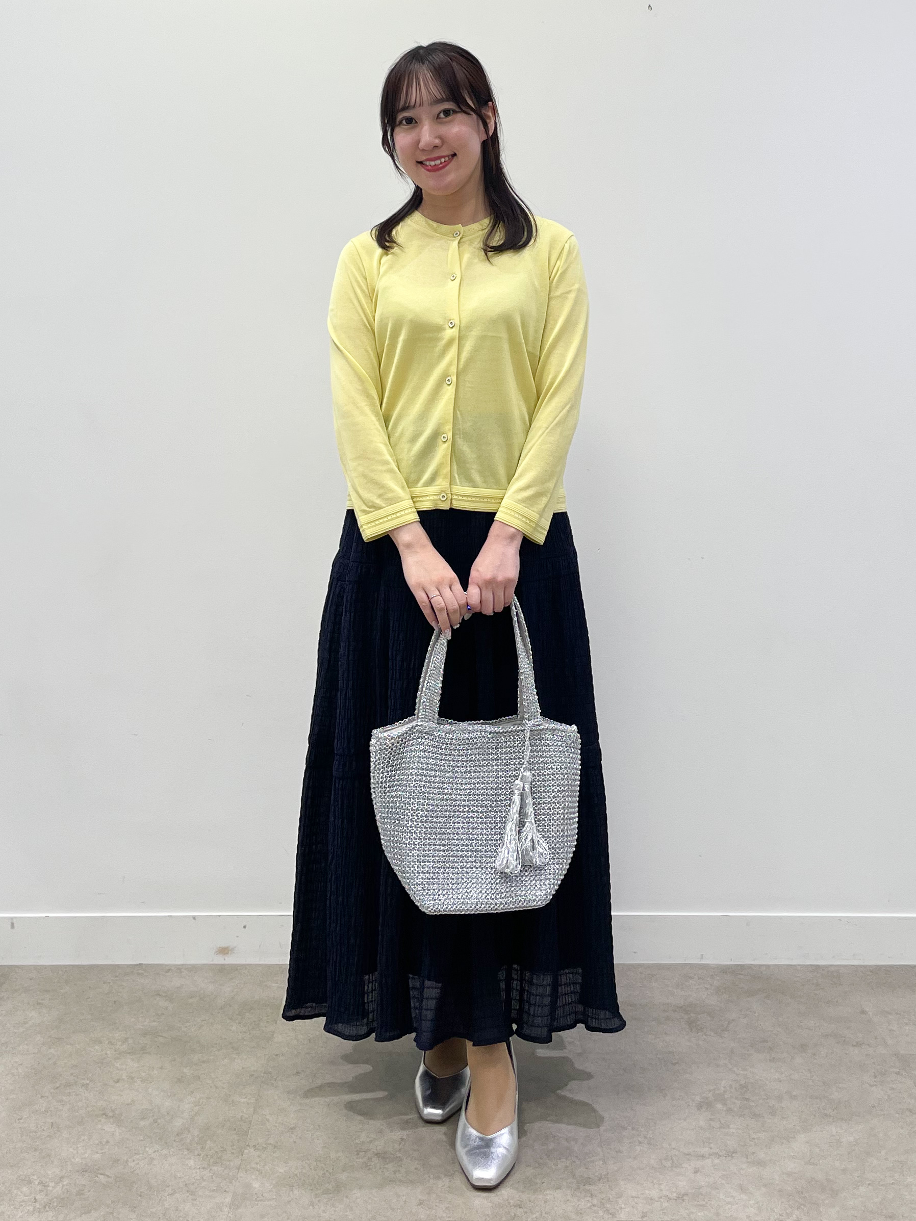 yukariさんの「Reflect｜七分袖ニットカーディガン」を使ったコーディネート
