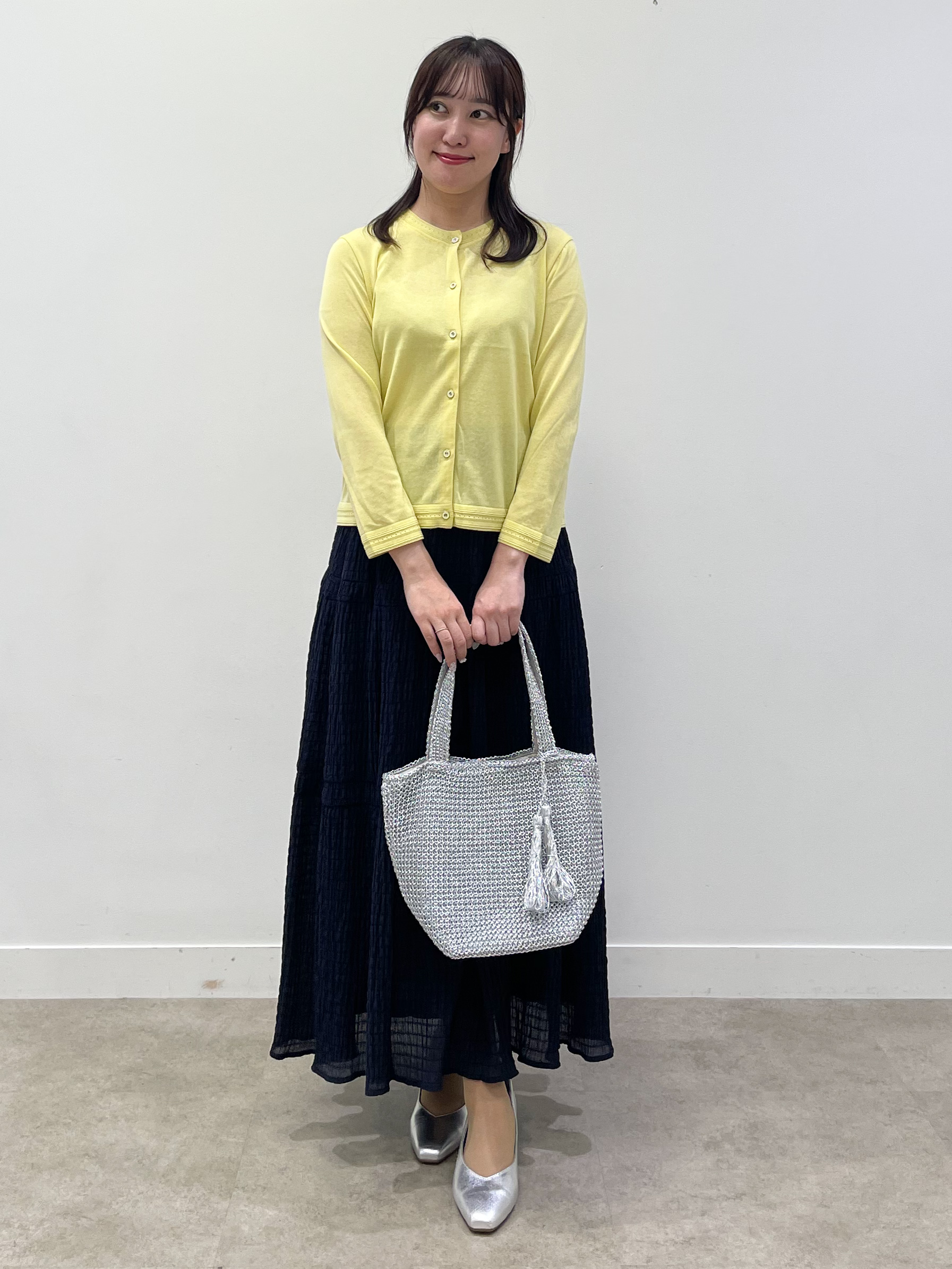 yukariさんの「Reflect｜七分袖ニットカーディガン」を使ったコーディネート