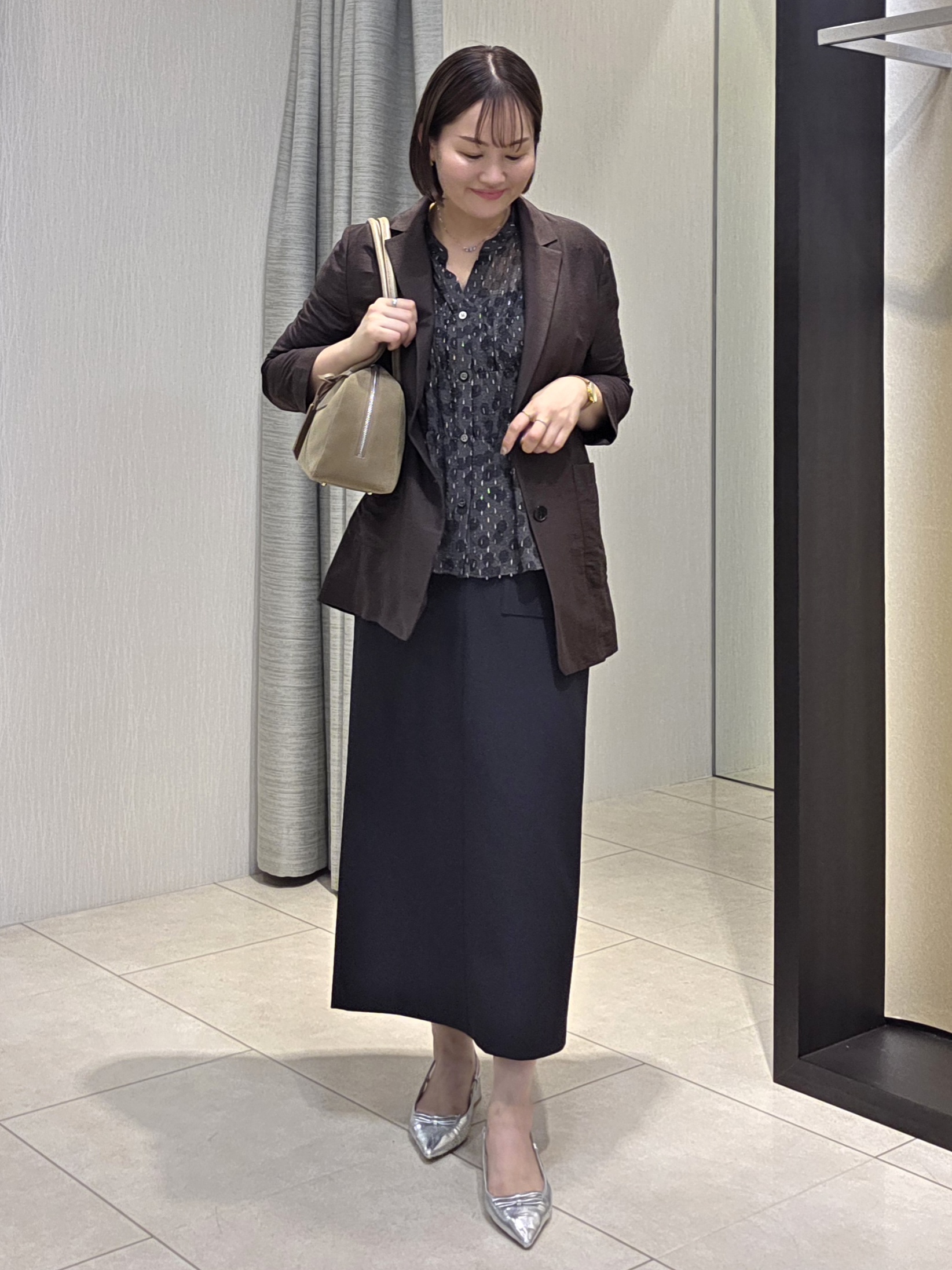 naokoさんの「UNTITLED｜ヴィンテージドットブラウス」を使ったコーディネート