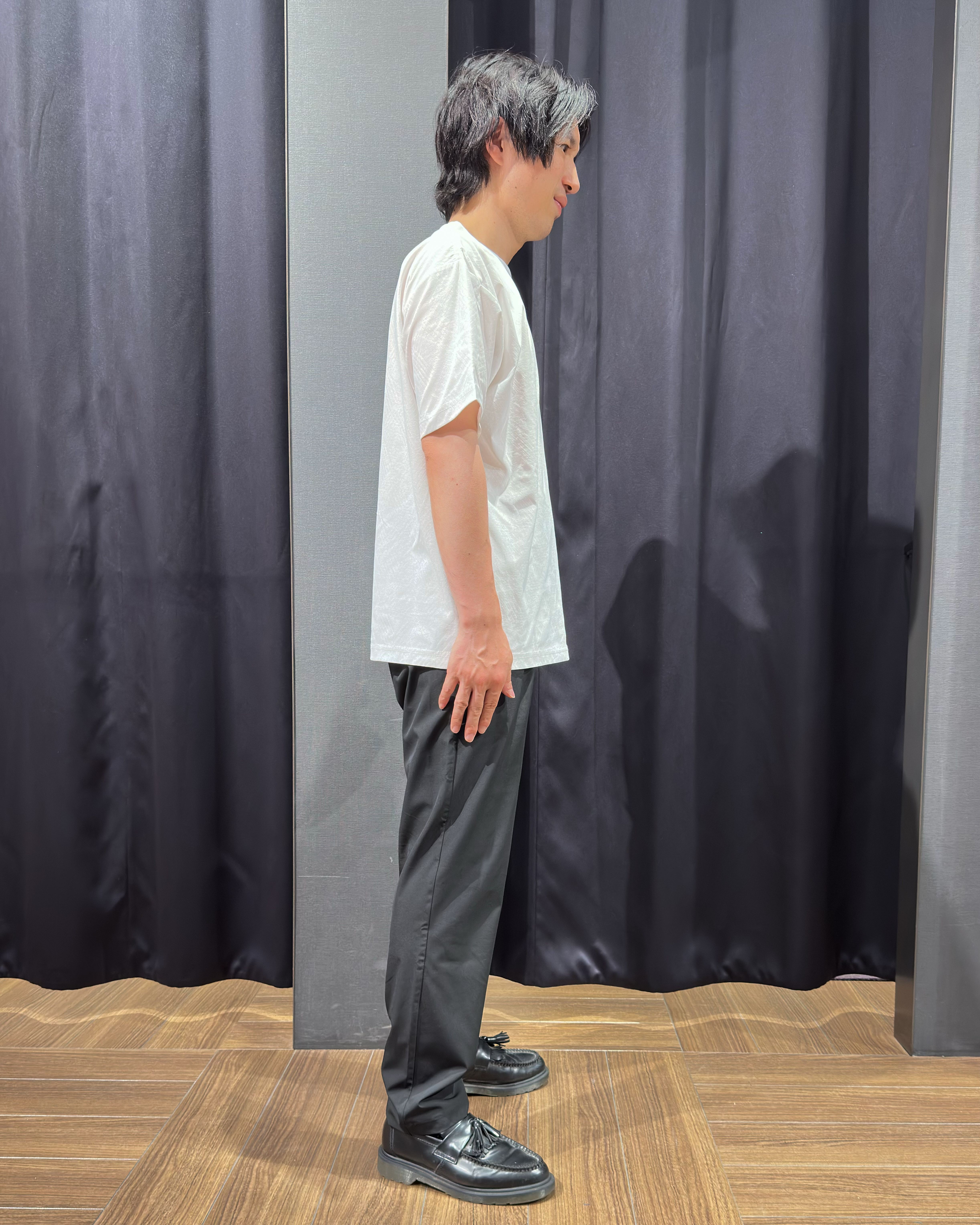 tomoyaさんの「THE SHOP TK｜【接触冷感／吸水速乾／UVカット】パーフェクテック リンクス柄 半袖Tシャツ」を使ったコーディネート