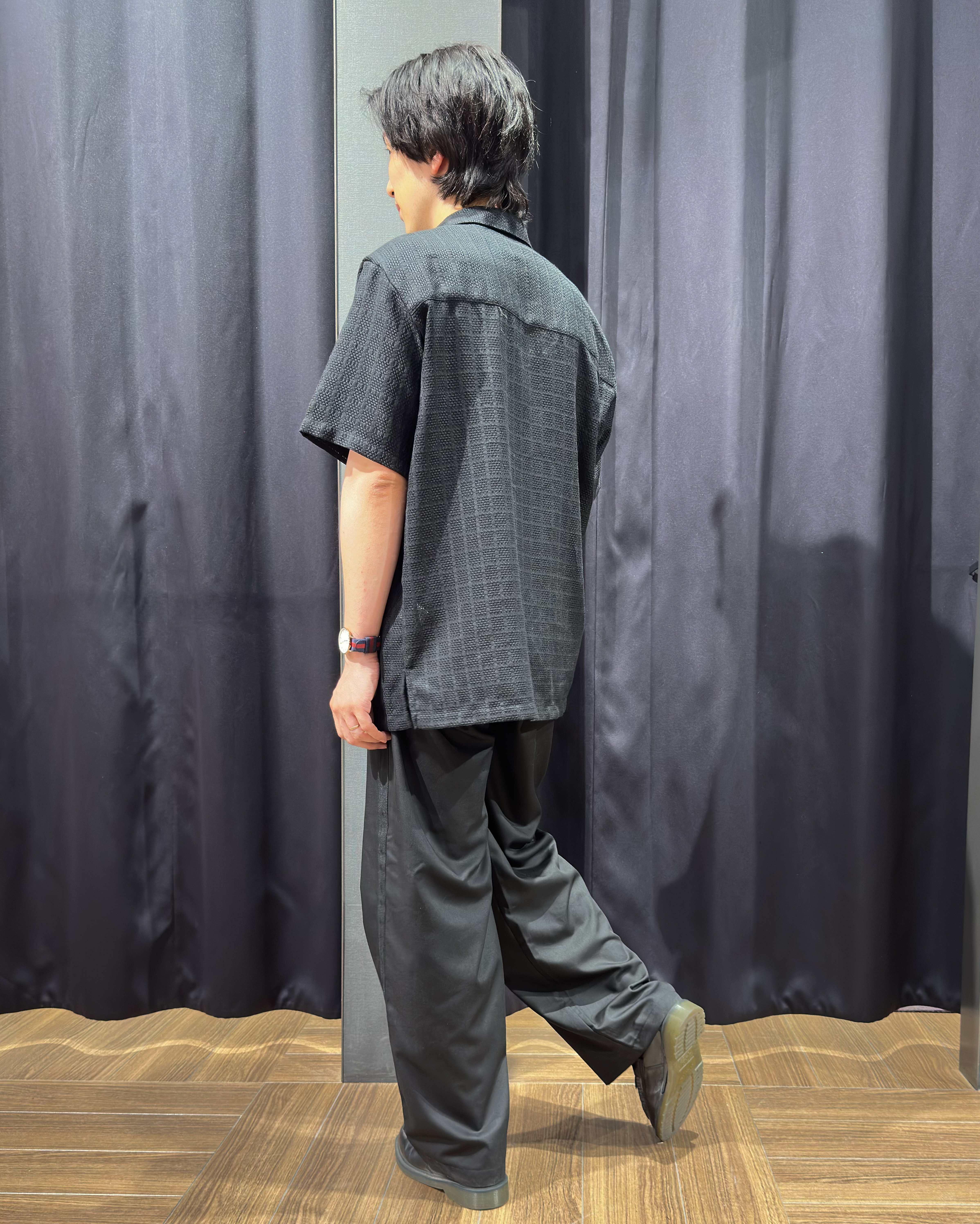 tomoyaさんの「THE SHOP TK｜【洗濯機OK】格子柄メッシュ半袖シャツ」を使ったコーディネート