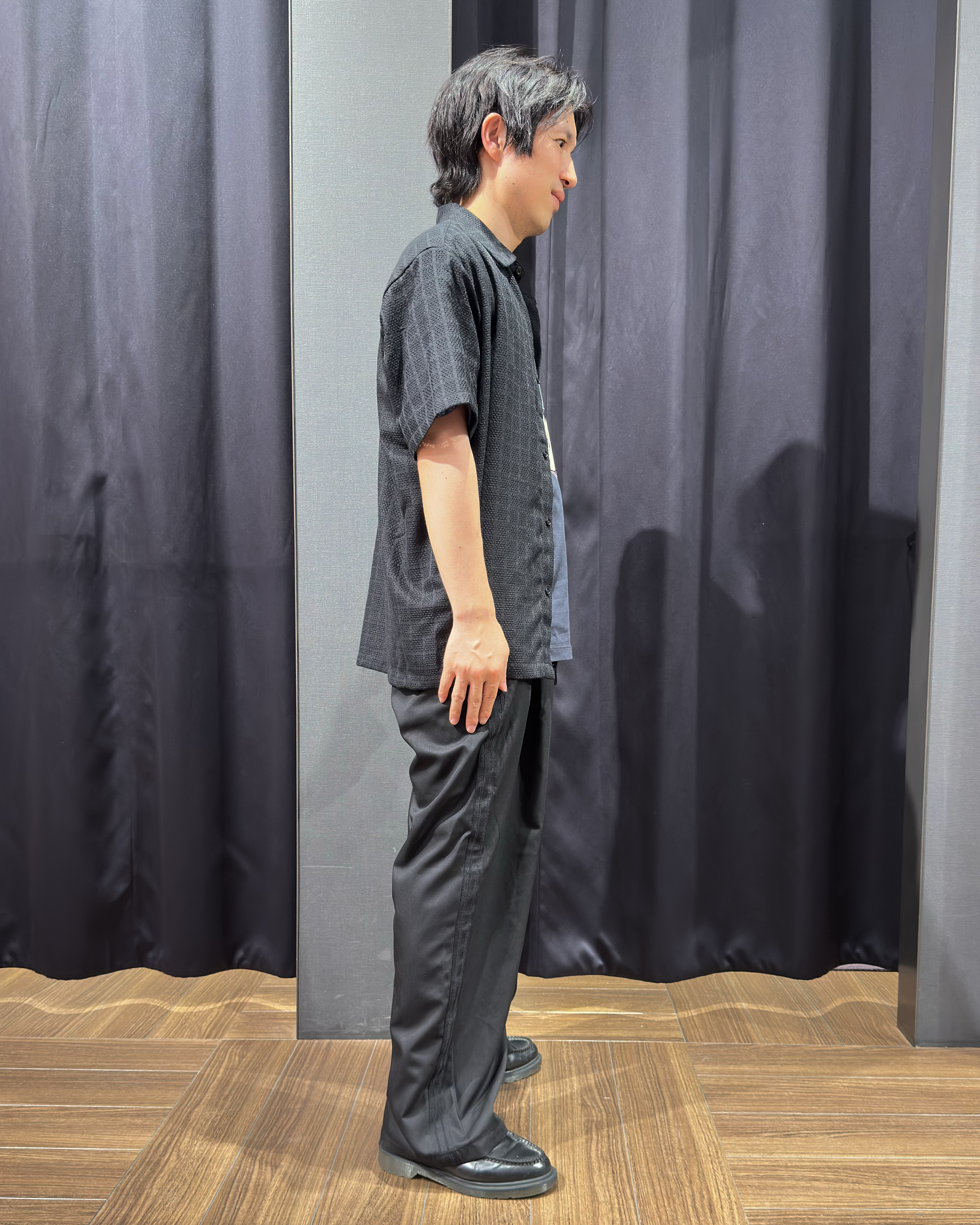 tomoyaさんの「THE SHOP TK｜【洗濯機OK】格子柄メッシュ半袖シャツ」を使ったコーディネート