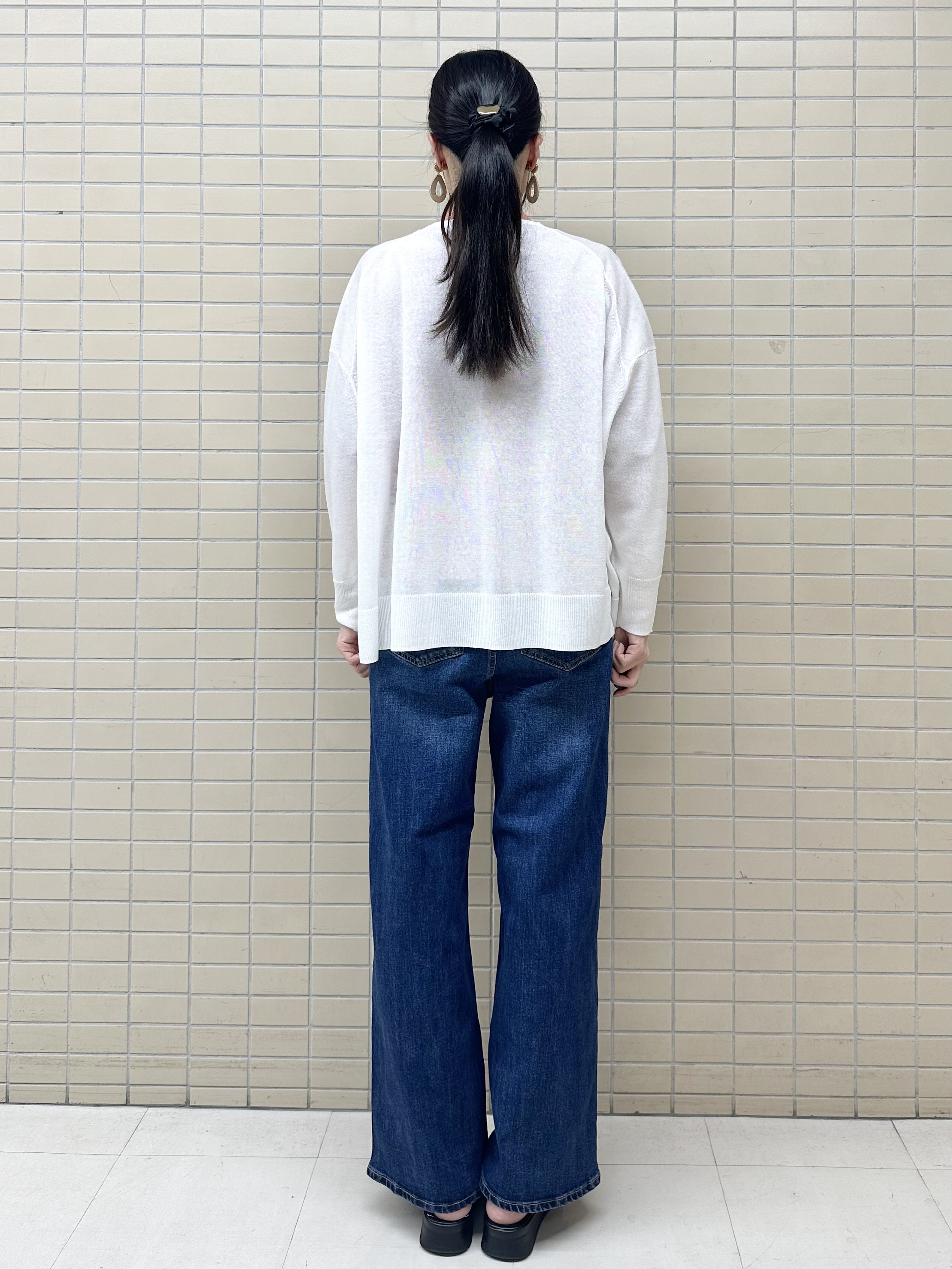Momoさんの「Reflect｜【冷房対策に◎】すっきり見え着流しカーディガン」を使ったコーディネート