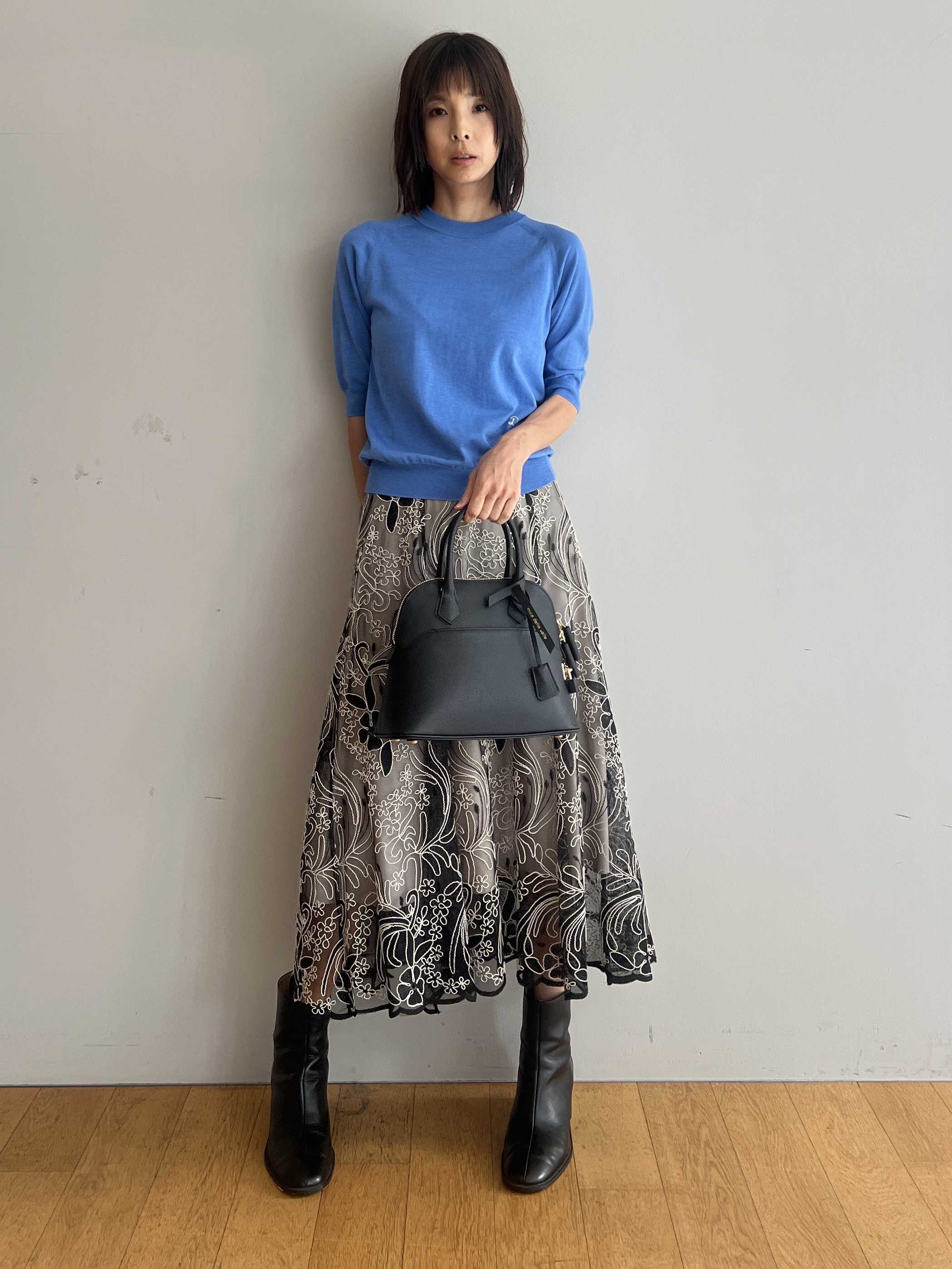 misaさんの「DRESSTERIOR｜◆mica della valle（ミカデラヴァッレ）Katia ハンドバッグ」を使ったコーディネート
