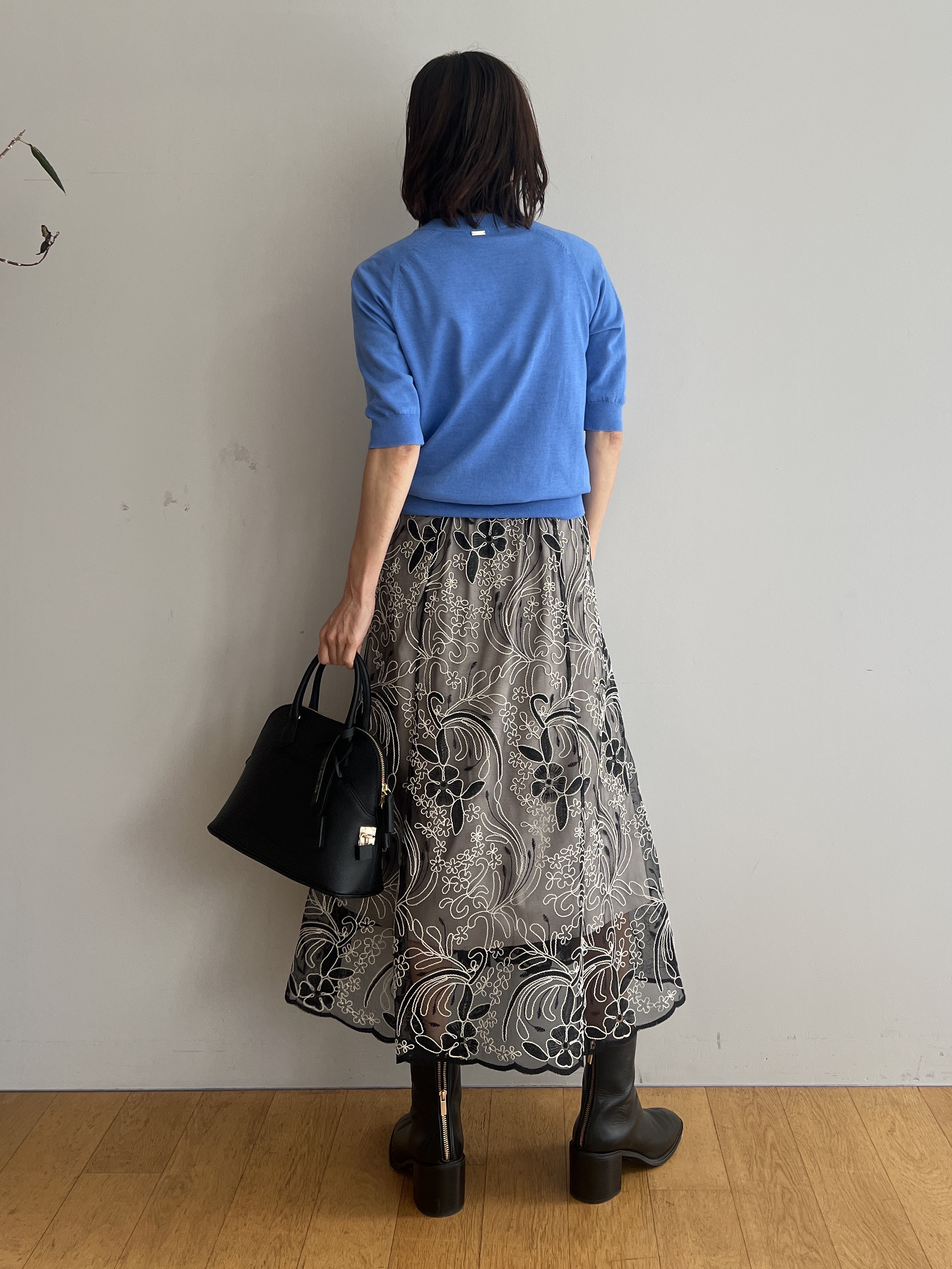 misaさんの「DRESSTERIOR｜◆mica della valle（ミカデラヴァッレ）Katia ハンドバッグ」を使ったコーディネート