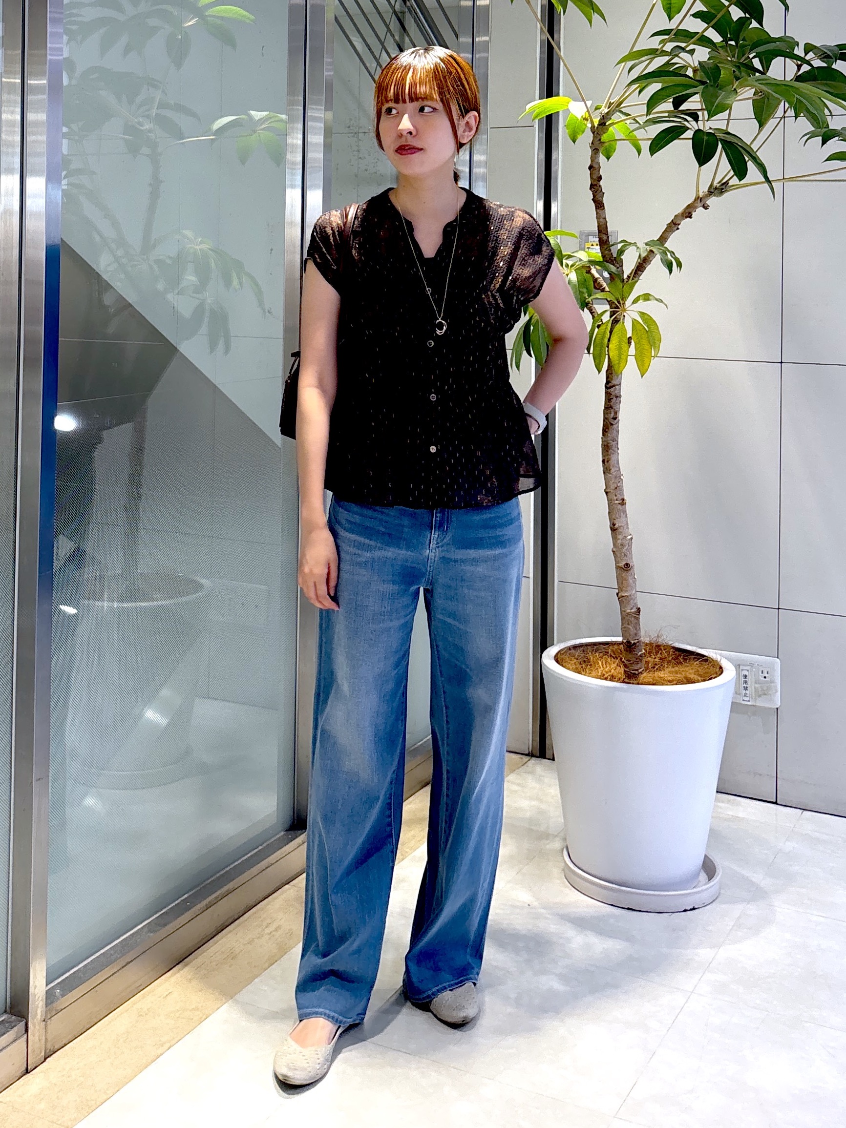 yukaさんの「UNTITLED｜ヴィンテージドットブラウス」を使ったコーディネート