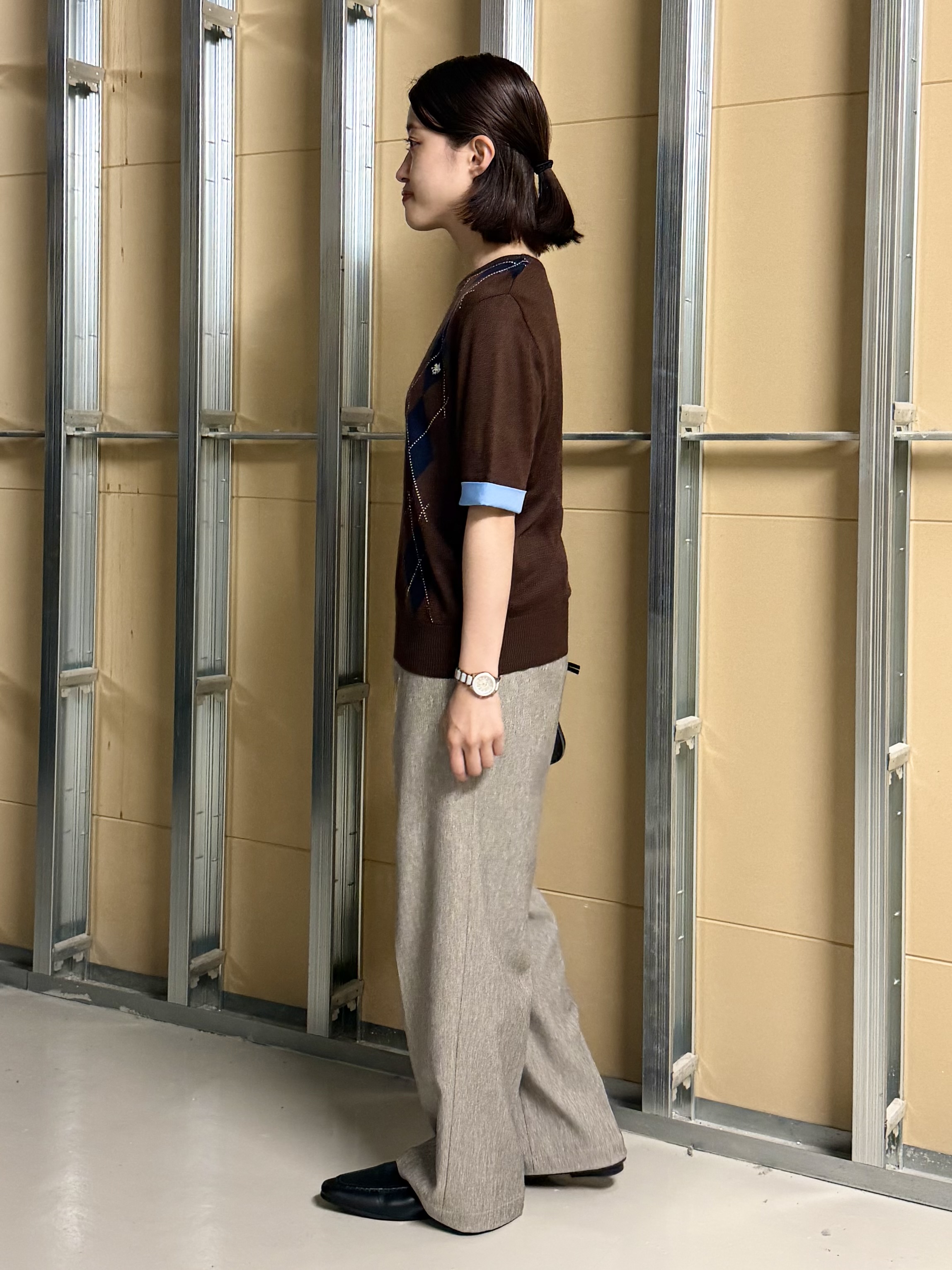 sahoさんの「THE SHOP TK｜【静電防止】セミワイドパンツ」を使ったコーディネート