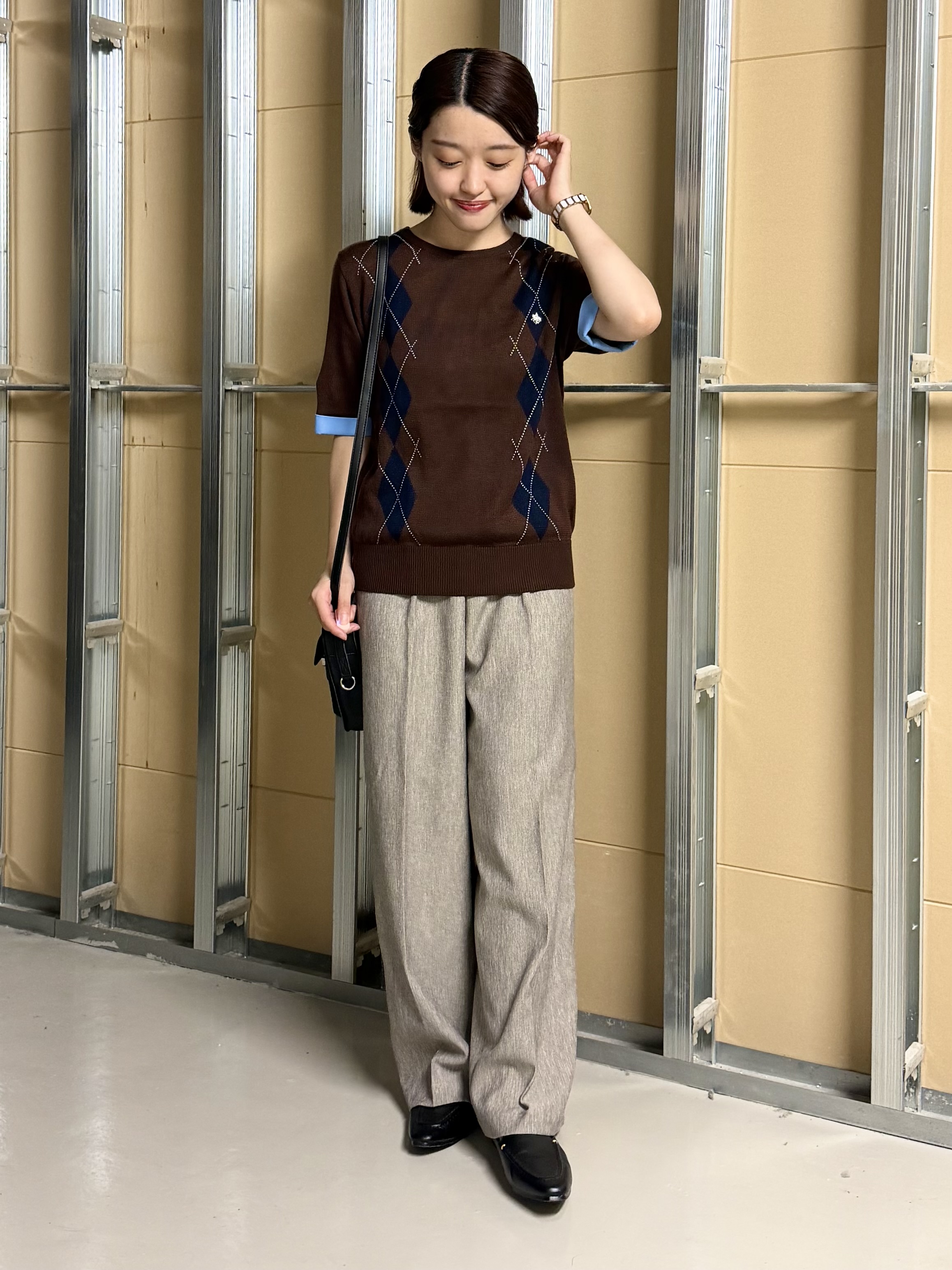 sahoさんの「THE SHOP TK｜【静電防止】セミワイドパンツ」を使ったコーディネート