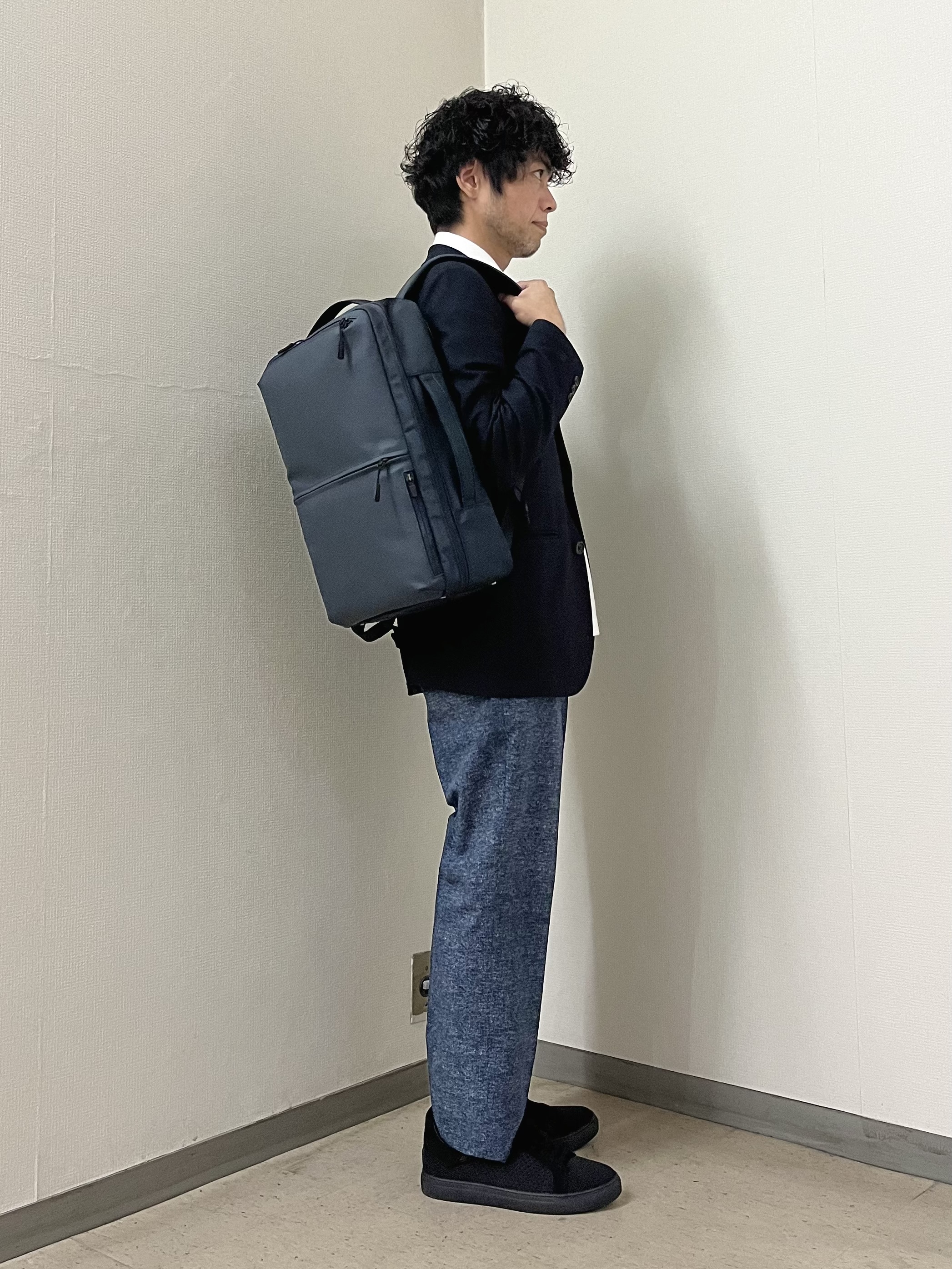 URAさんの「TAKEO KIKUCHI｜【抗菌防臭】CALCULO（R）ジャージ ジャケット」を使ったコーディネート