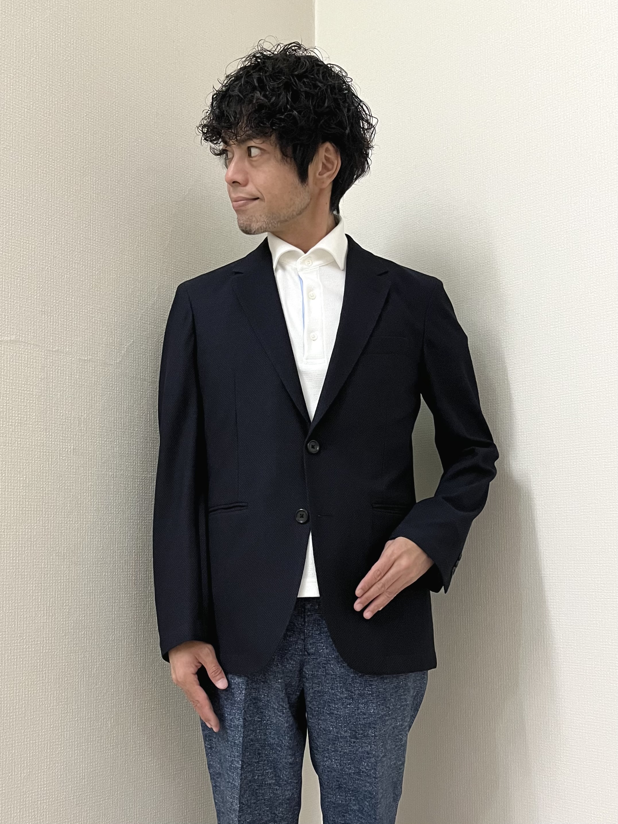 URAさんの「TAKEO KIKUCHI｜【抗菌防臭】CALCULO（R）ジャージ ジャケット」を使ったコーディネート