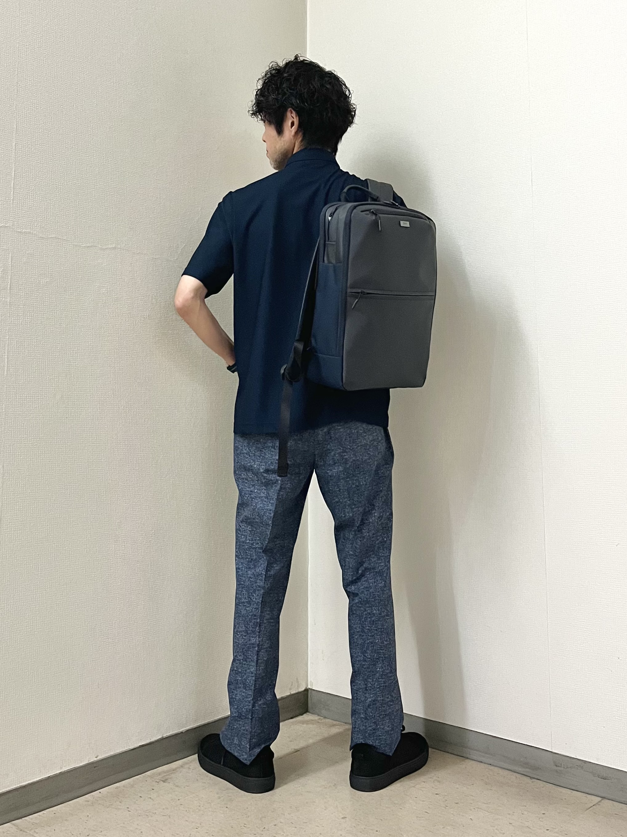 URAさんの「TAKEO KIKUCHI｜【通気性】AIR TOOL ポロシャツ」を使ったコーディネート