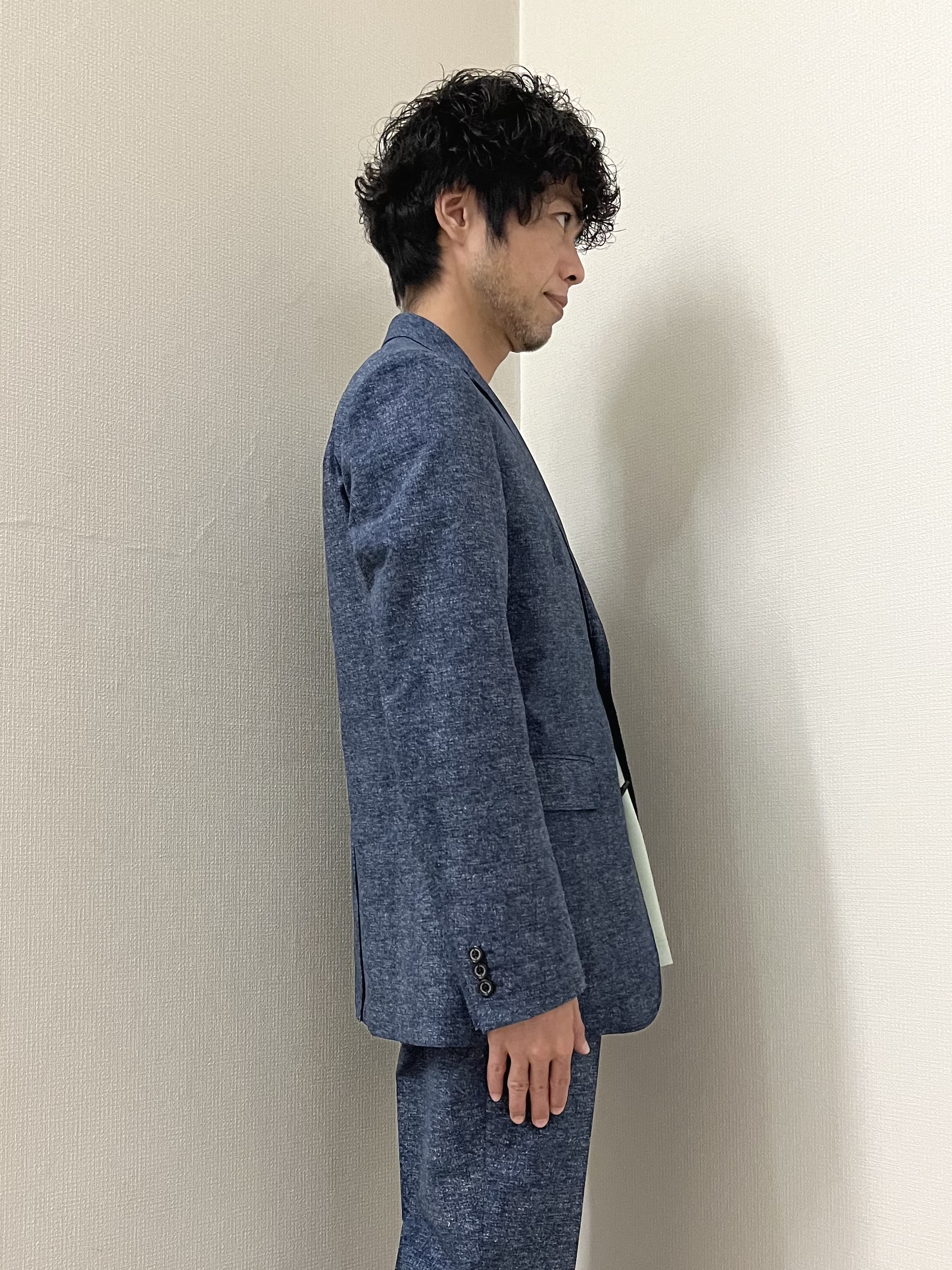 URAさんの「TAKEO KIKUCHI｜【抗菌防臭】COOL DOTS（R）ドビープリント ジャケット」を使ったコーディネート