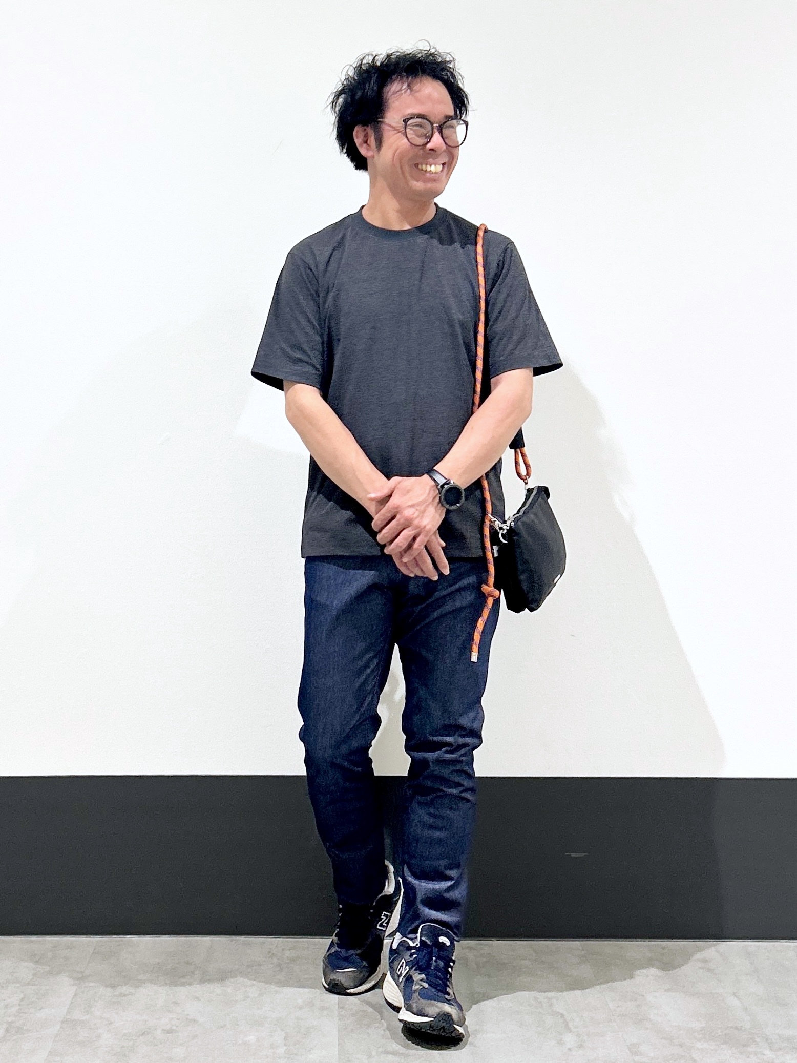 KENJI Iさんの「THE SHOP TK｜【新色追加＆再入荷!!】【接触冷感/吸水速乾/UVカット/透け防止/遮熱】BO-NO TEE/ボーノ」を使ったコーディネート